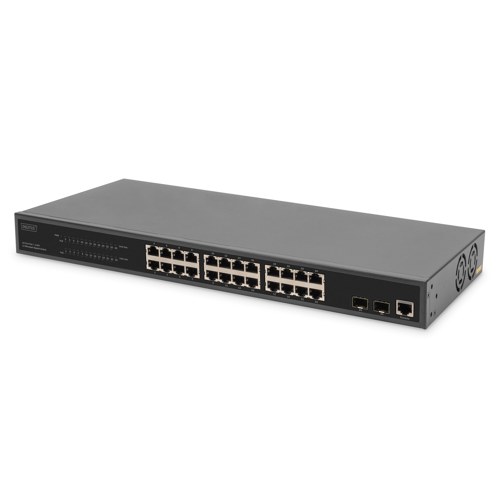 Digitus Switch 24 Port L2 Managed Gigabit Ethernet PoE
