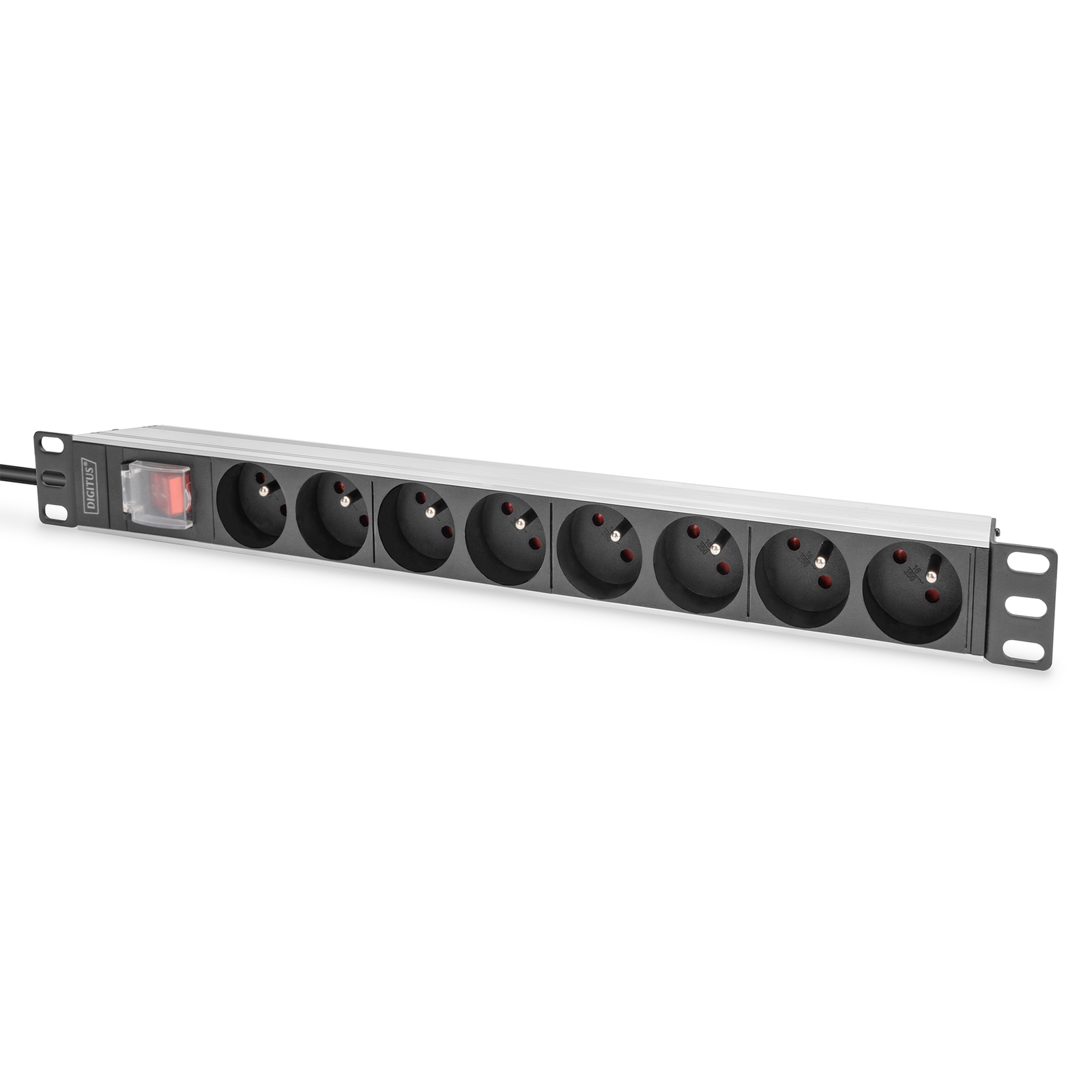 DIGITUS Multiple Socket Outlet Aluminum Profile And Switch 4000 Watt