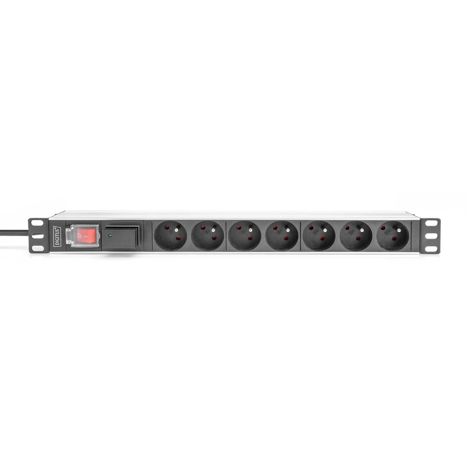 Digitus Multiple Socket Outlet with Aluminium Profile Overvoltage Predection And Switch