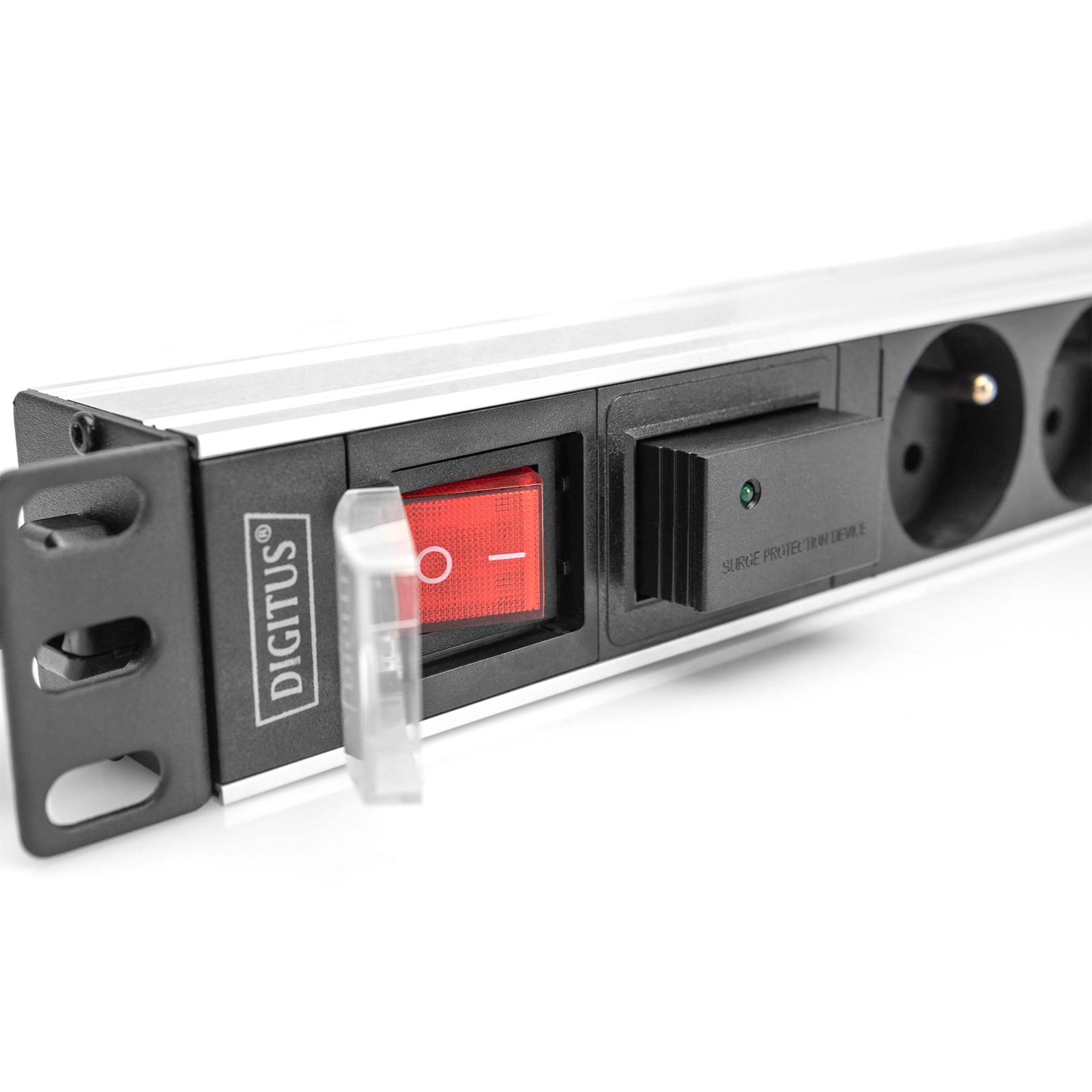 Digitus Multiple Socket Outlet with Aluminium Profile Overvoltage Predection And Switch