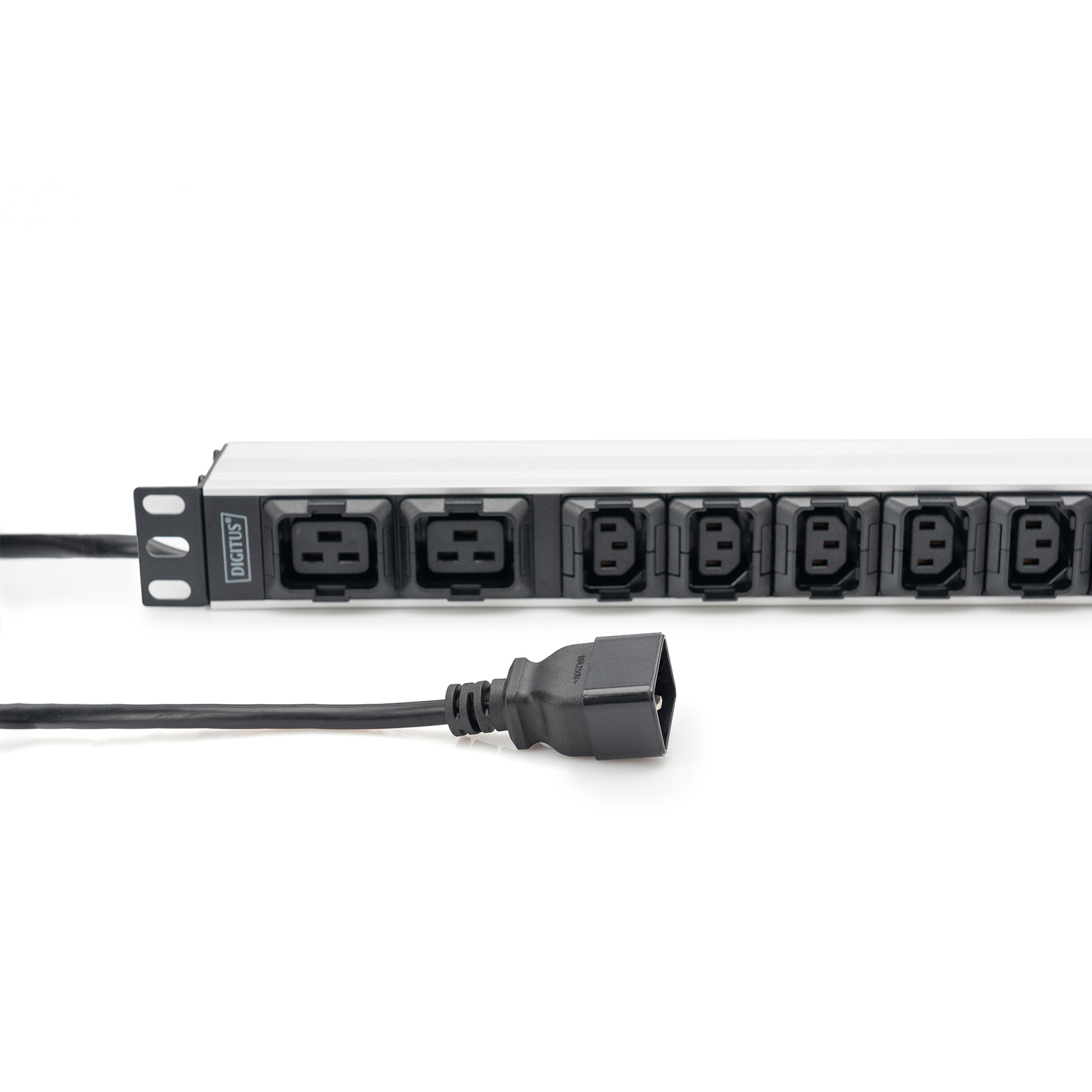 Digitus PDU 1U 8xC13 2xC19 Output 230V/16A Black