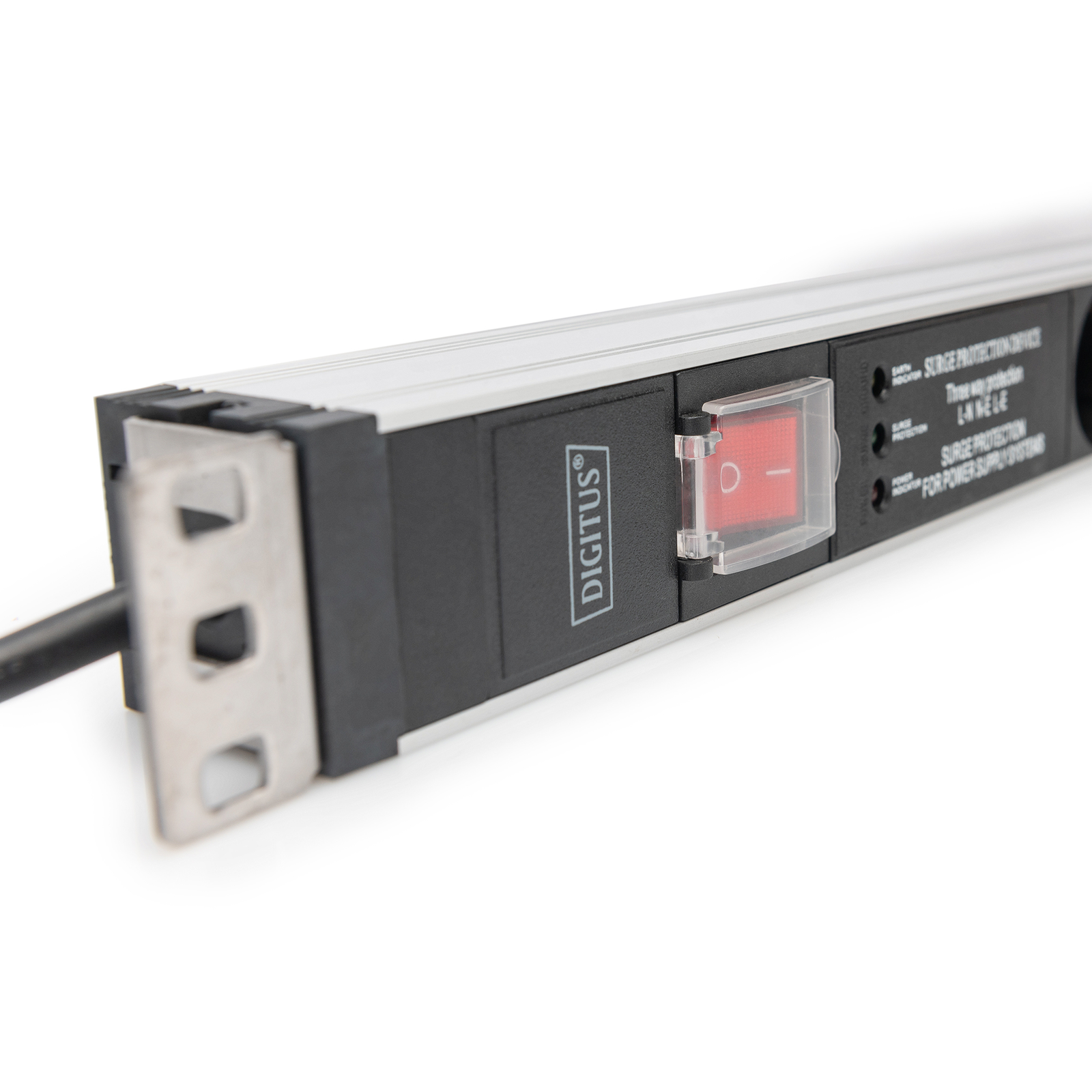 Digitus Multiple Socket Outlet with Aluminum Profile And Switch Overvoltage Predection Integrated