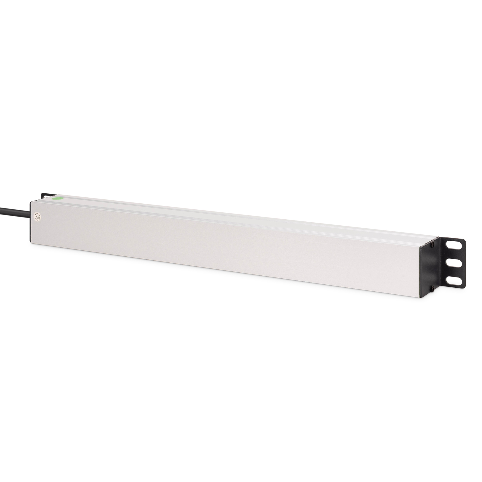 DIGITUS 1U Aluminium PDU Rackmount 8x Safety Outlet 1x Outlet (offline) UPS 19inch (DN-95440)