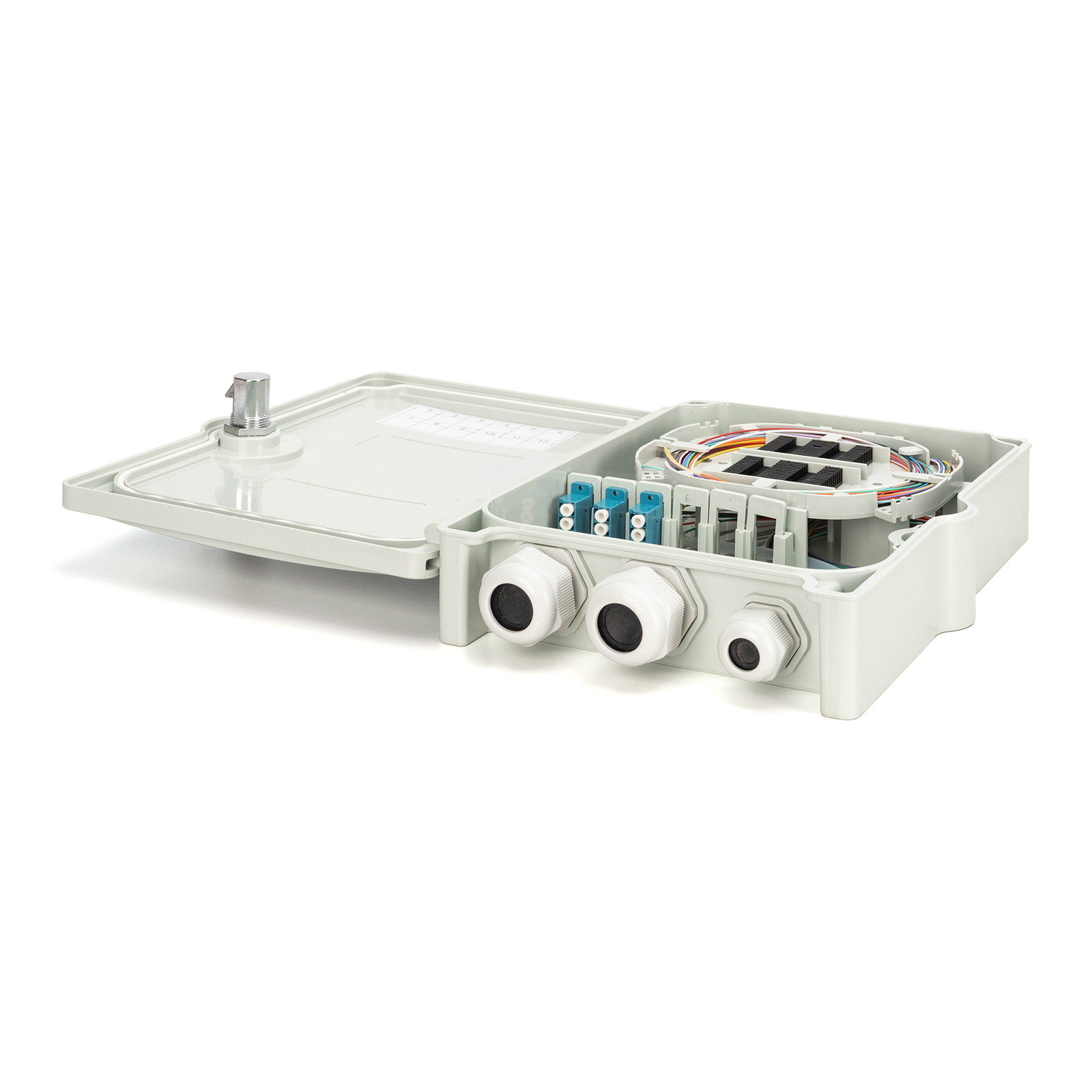 DIGITUS FTTH/FTTB Connection Housing Equipped OS2 12 Fibres LC/PC