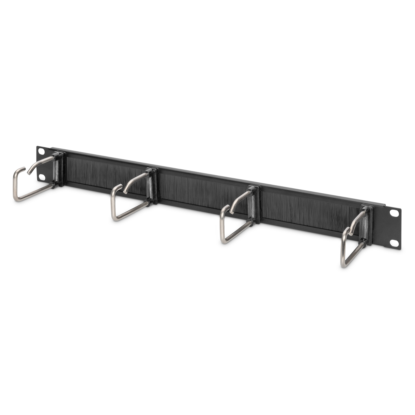DIGITUS Maneuvering Panel Black 1U for 19 Inch Cabinets