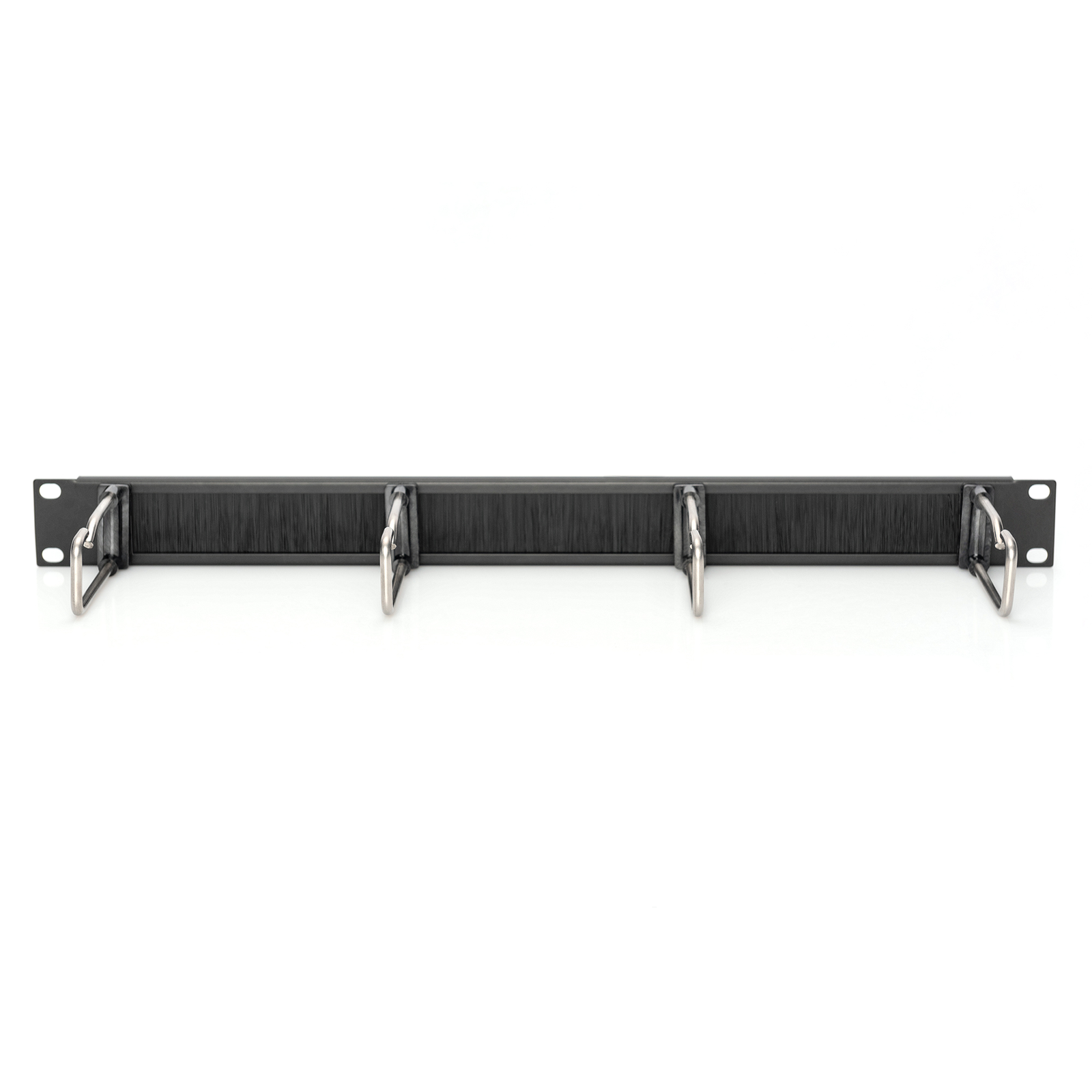 DIGITUS Maneuvering Panel Black 1U for 19 Inch Cabinets
