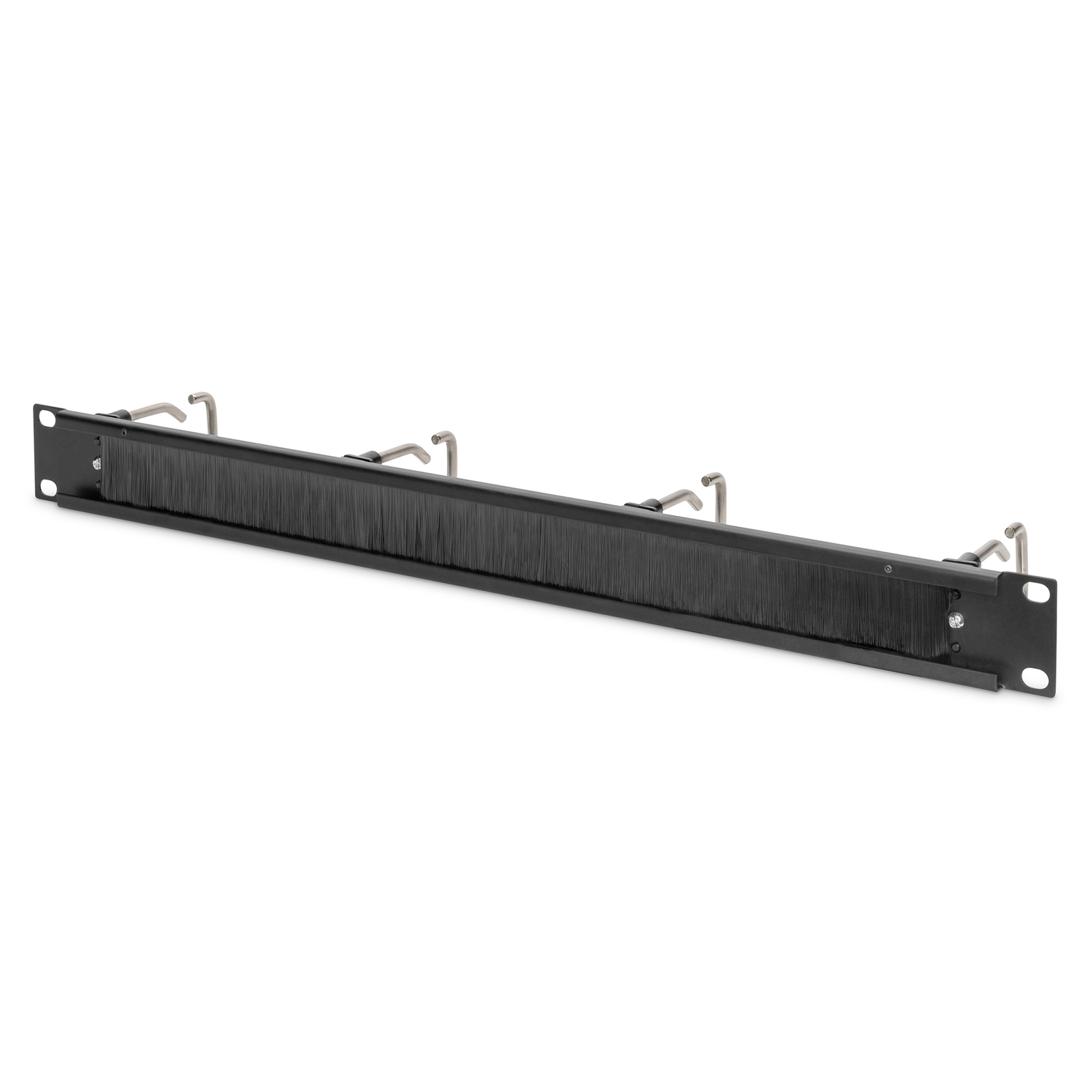 DIGITUS Maneuvering Panel Black 1U for 19 Inch Cabinets