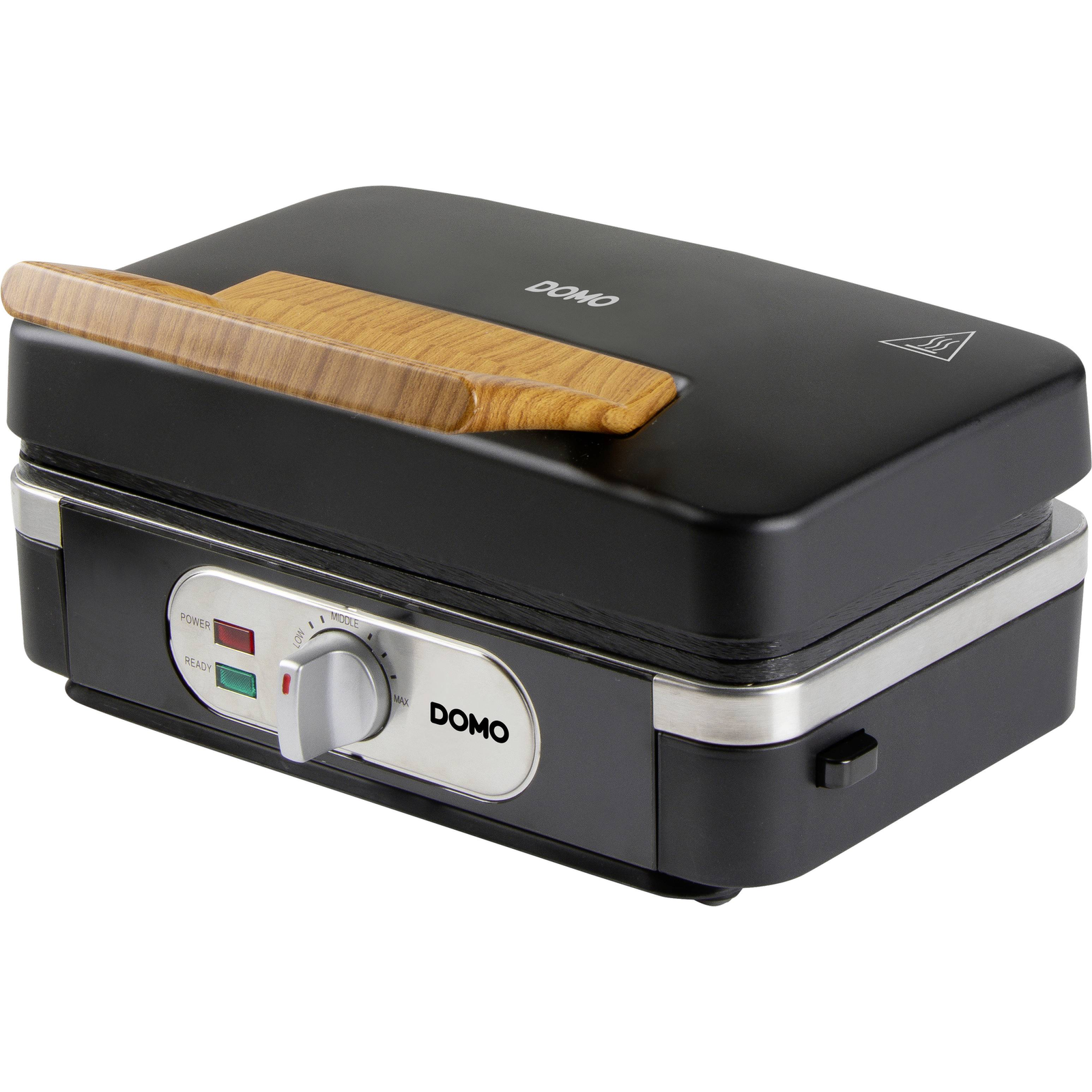 DOMO SANDWICH-WAFFLE GRILL 3-IN-1 INKY BLACK Sandwich Maker Black