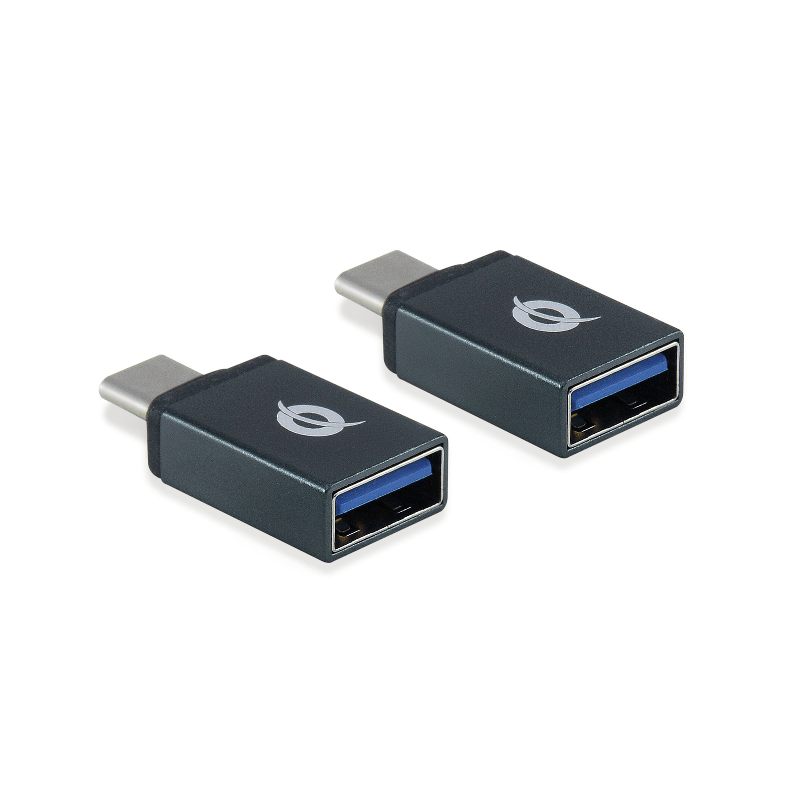 Conceptronic DONN OTG Adapter USB-C to USB-A 2-pack USB 3.1 Gen 1 Type-C USB 3.1 Gen 1 Type-A Black