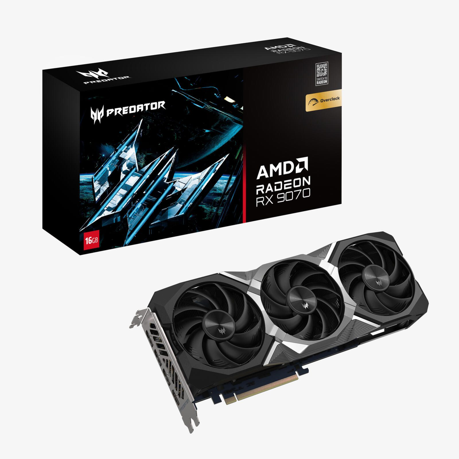 Acer Predator BiFrost AMD Radeon RX 9070 OC 16GB GDDR6