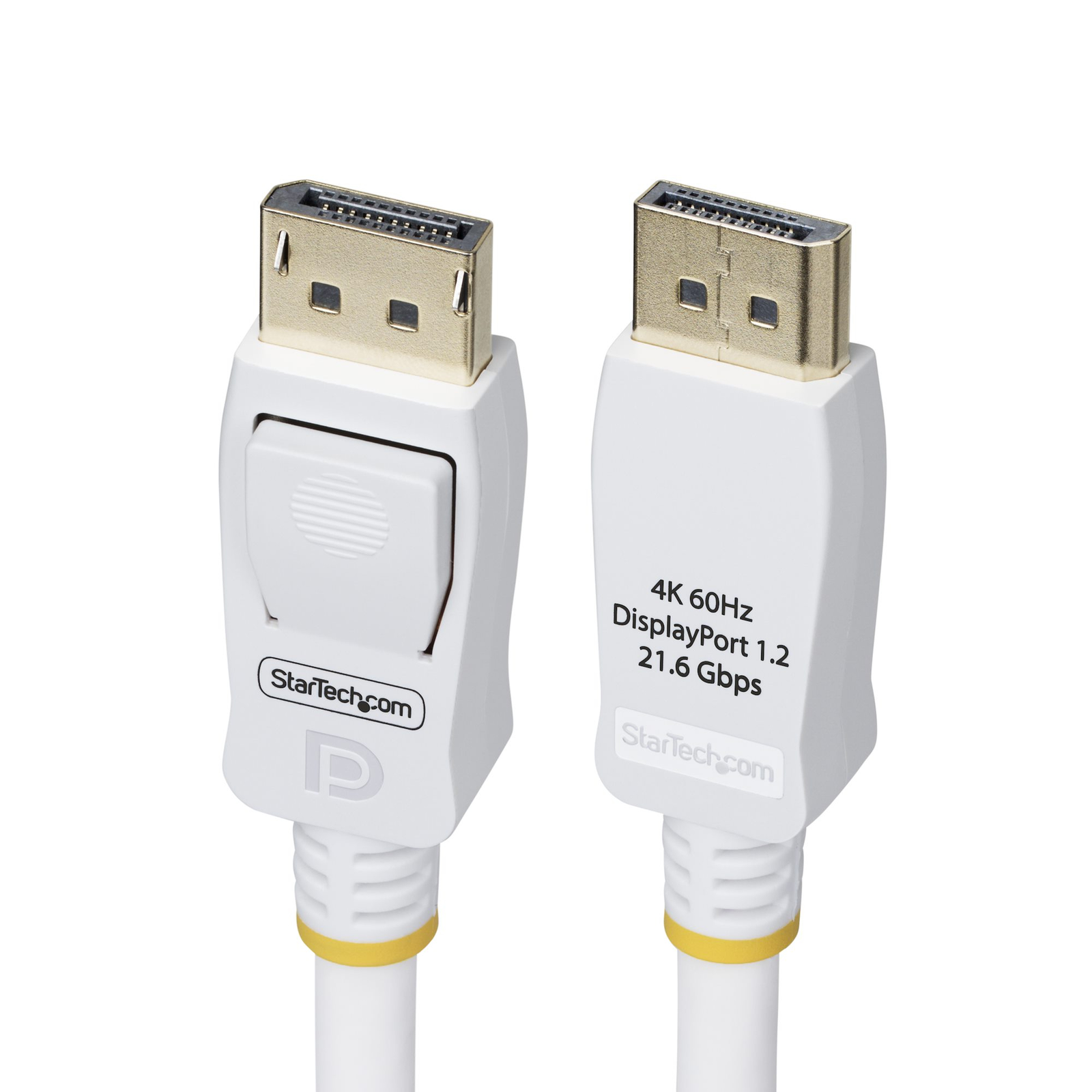 StarTech.com 10ft White VESA Certified DisplayPort 1.2 Cable with Latches DisplayPort Cable