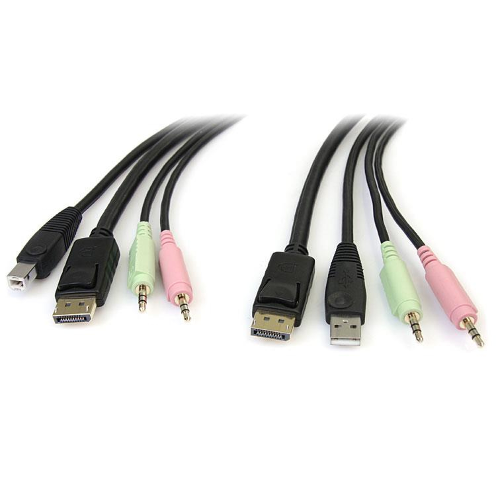 StarTech.com 1.8m 4-in-1 USB DisplayPort KVM Switch Cable Audio And Microphone 1.829 M USB USB