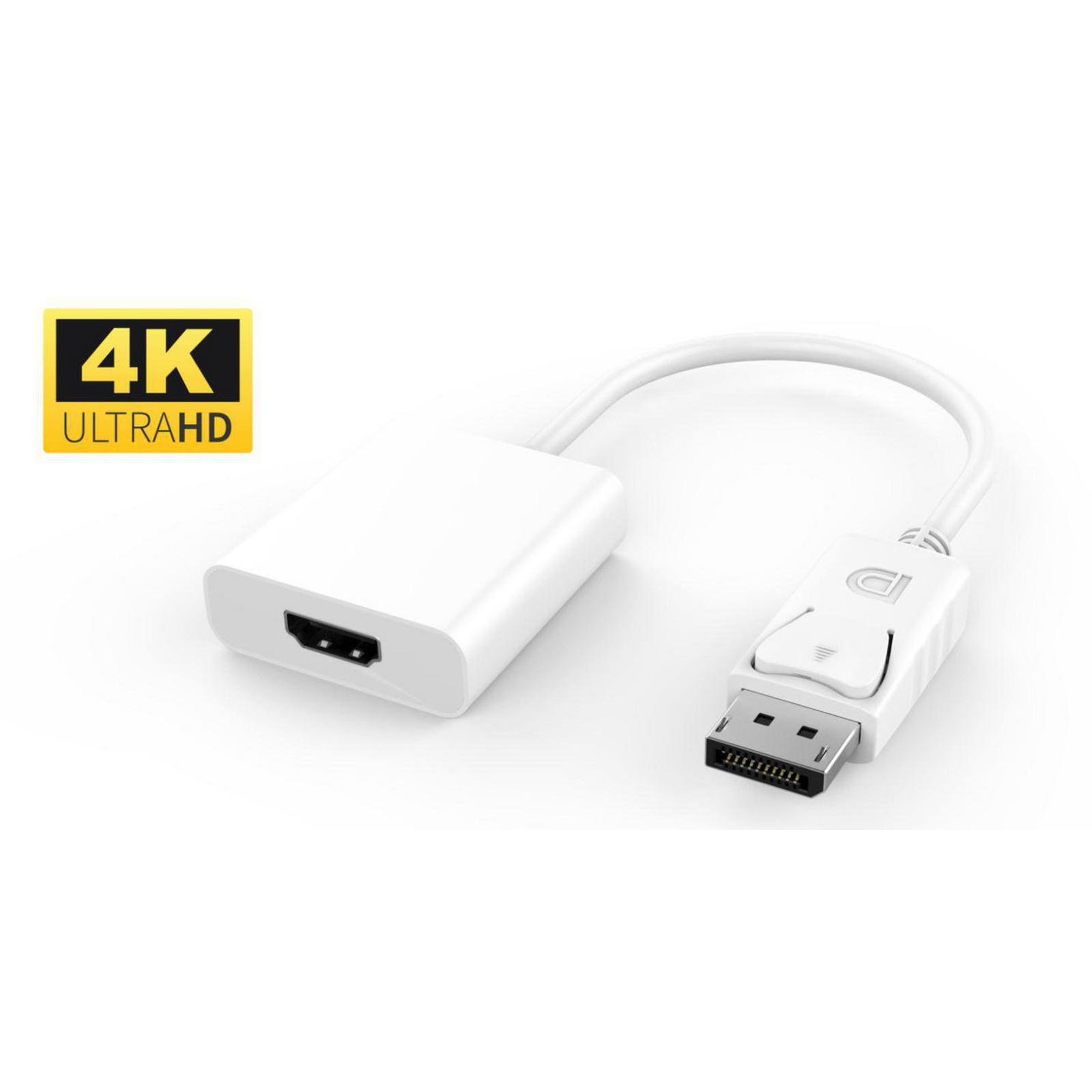 Micro Connect Active Displayport Adapter 1.2 DP Male to HDMI Female White
