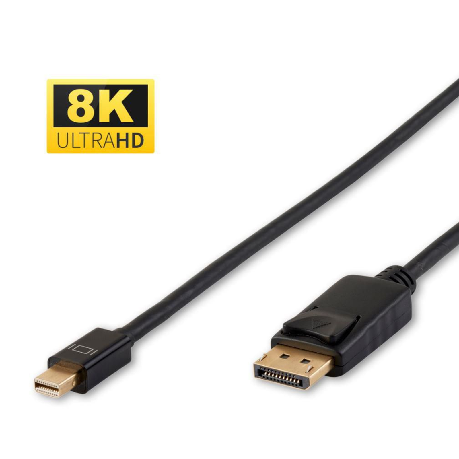 Micro Connect 8K Mini Displayport to Displayport Cable 1m