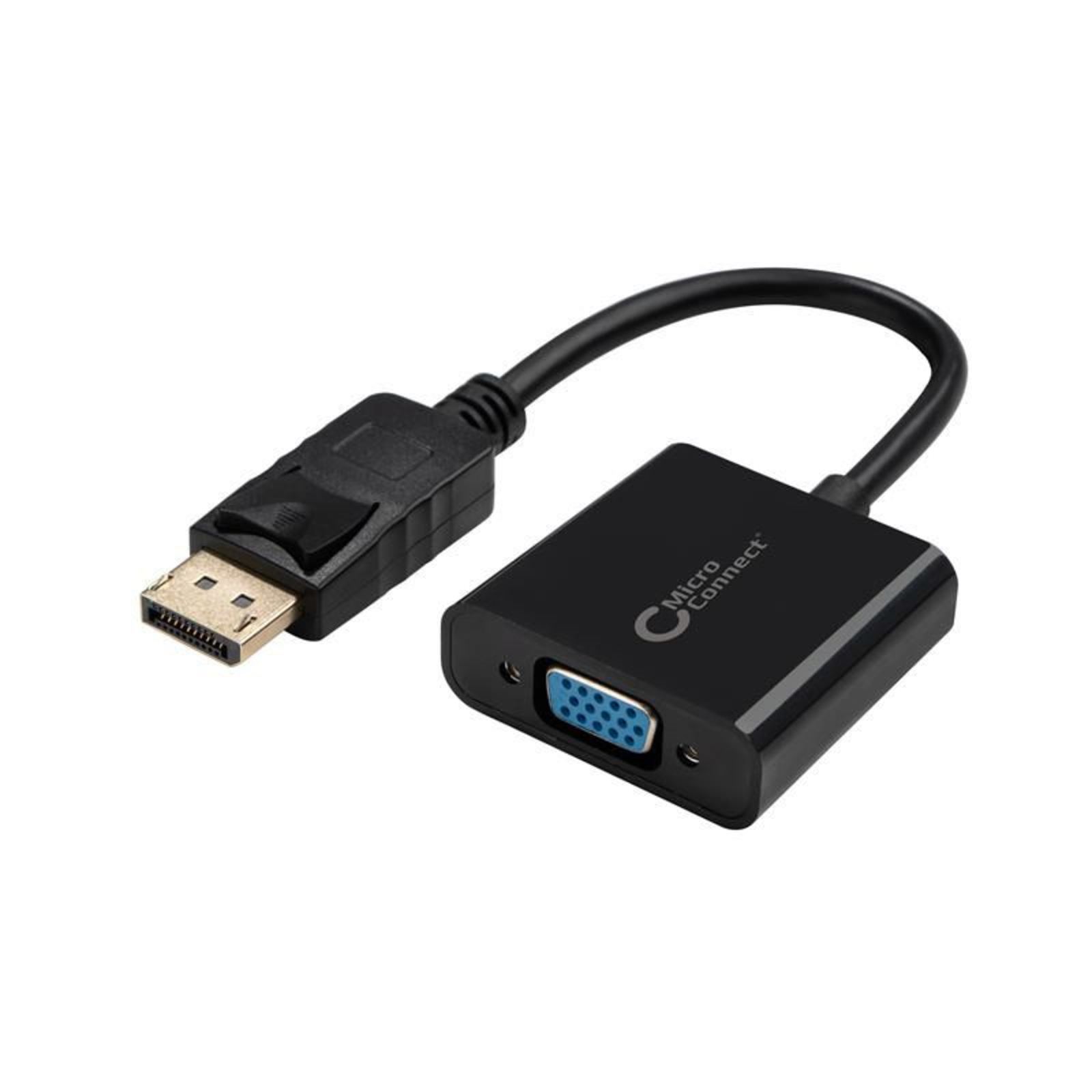 Micro Connect Displayport-VGA M-F 15cm Black V1.2 Active