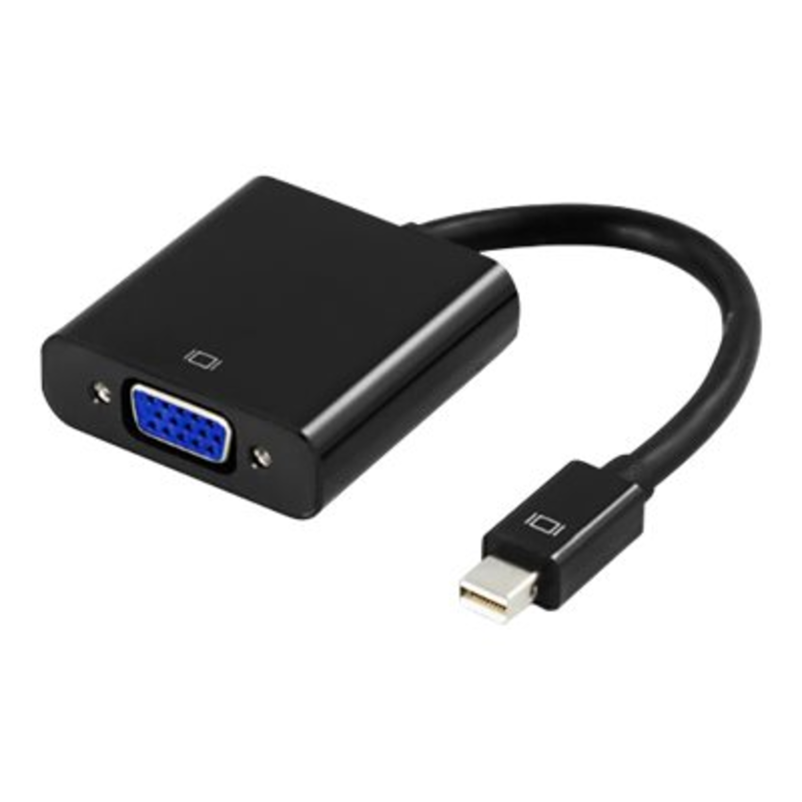 Deltaco DP-VGA3 0.2 M Mini DisplayPort VGA Male Female Black