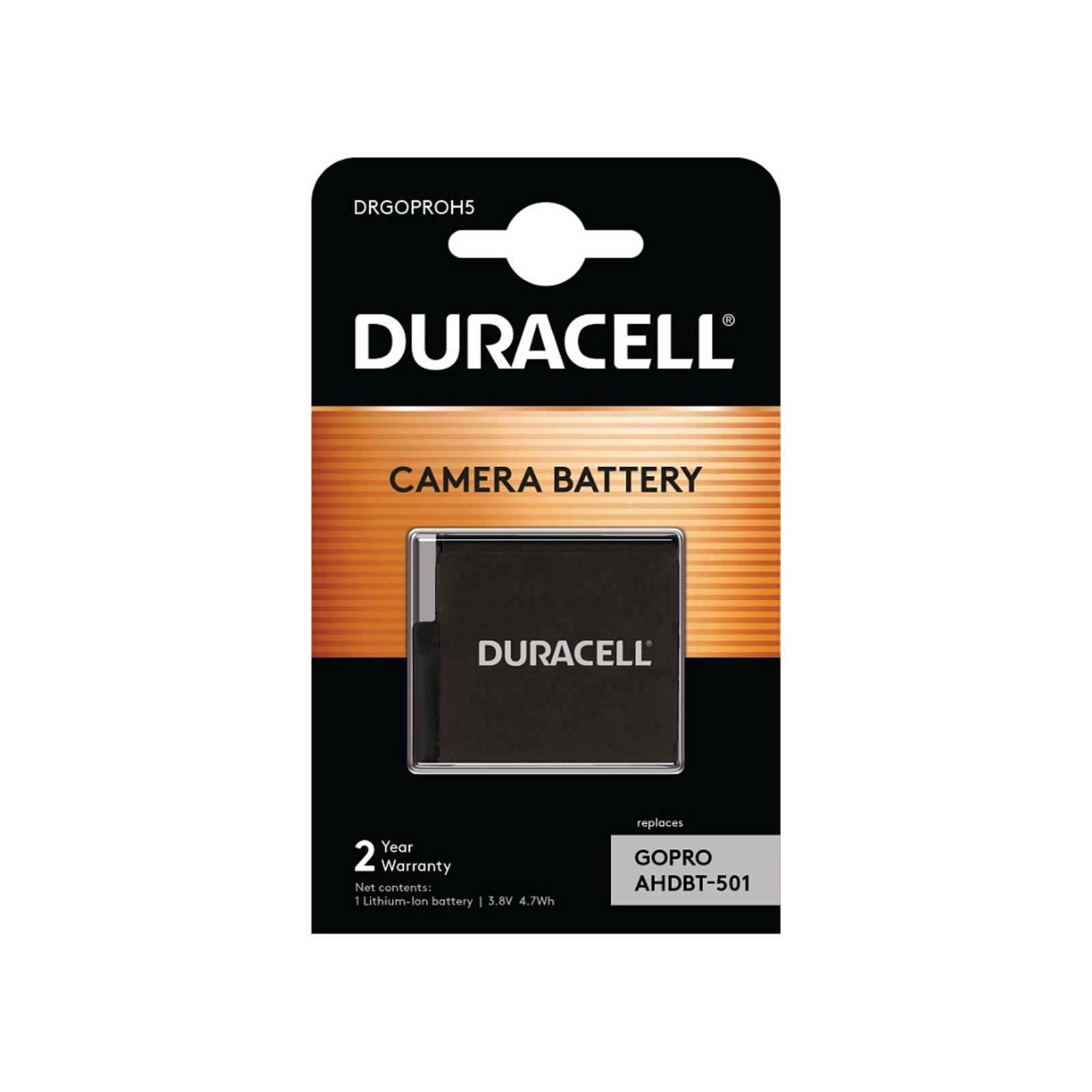 Duracell Li-Ion Battery 1250mAh for GoPro Hero 5/Hero 6/Hero 7