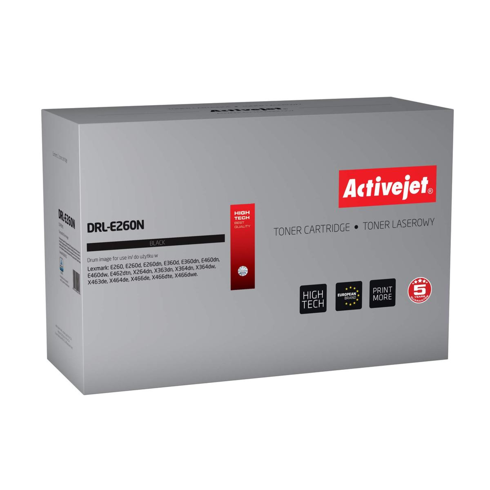 Activejet DRL-E260N Replacement Lexmark E260X22G Supreme 30,000 Pages Black