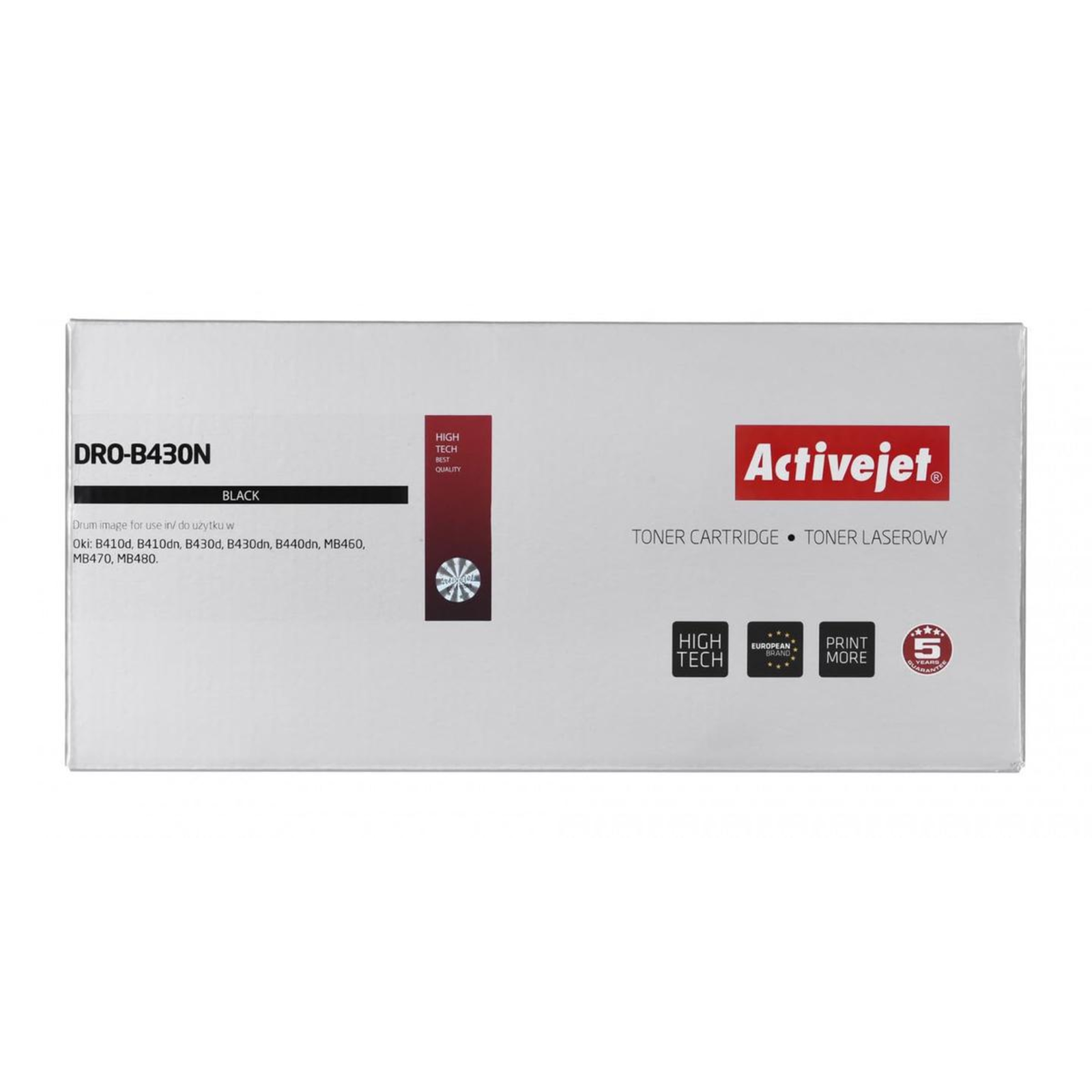 Activejet DRO-B430N OKI Replacement 43979002 Supreme 25000 Black
