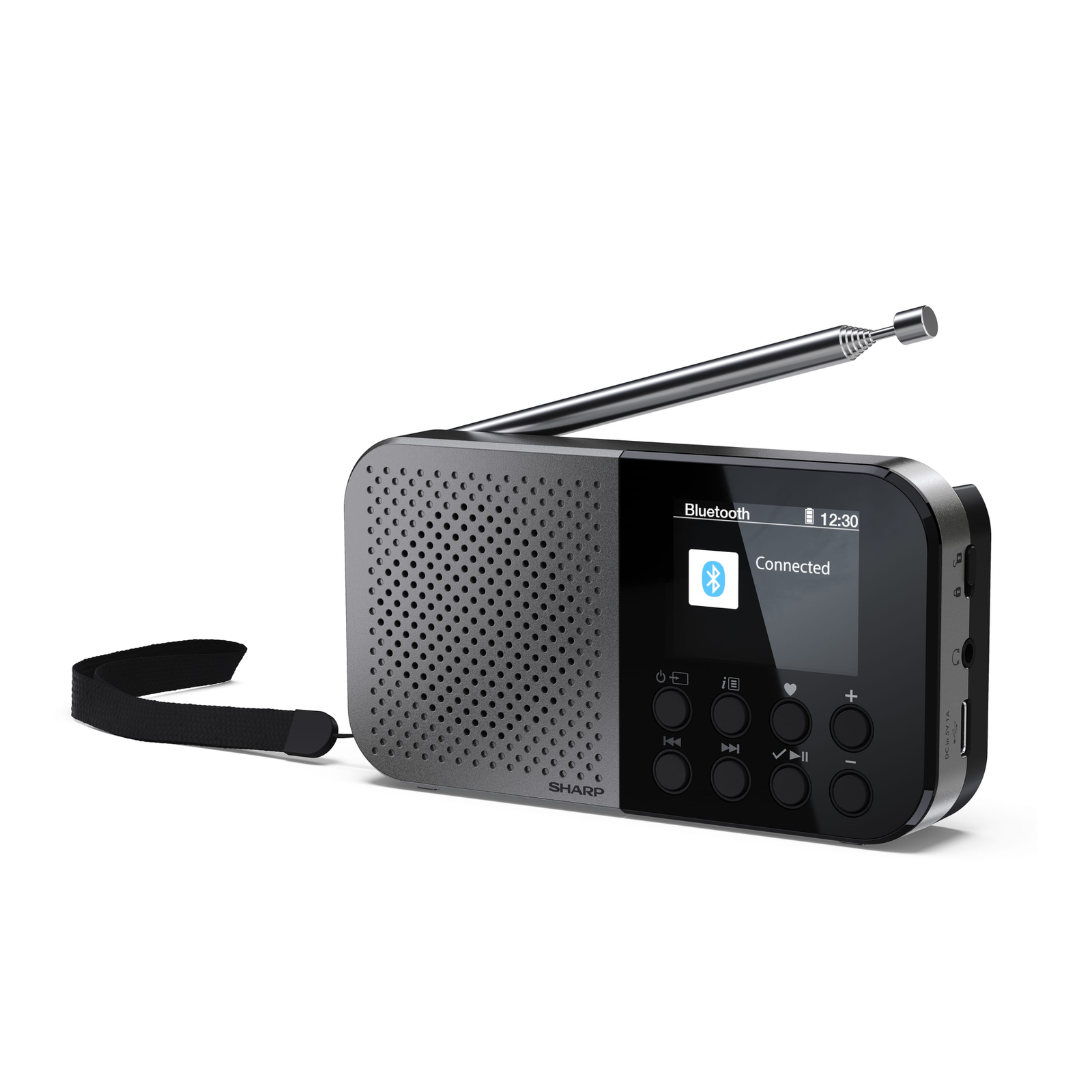 Sharp DR-P520 DAB+/BT/USB C/integr. Battery Radio Black