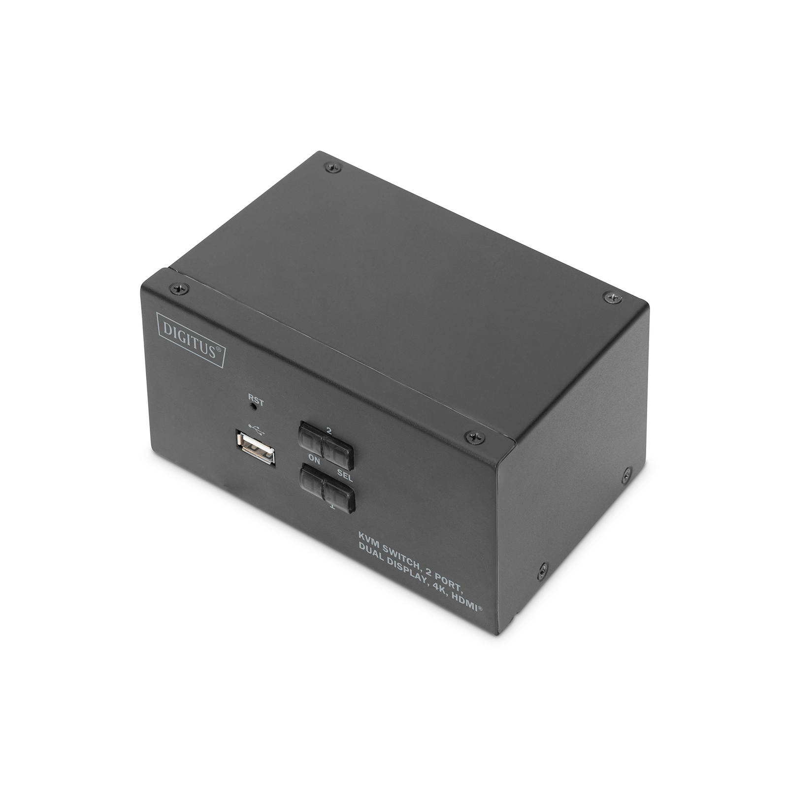 Digitus KVM Switch 2-port Dual Display. 4K HDMI