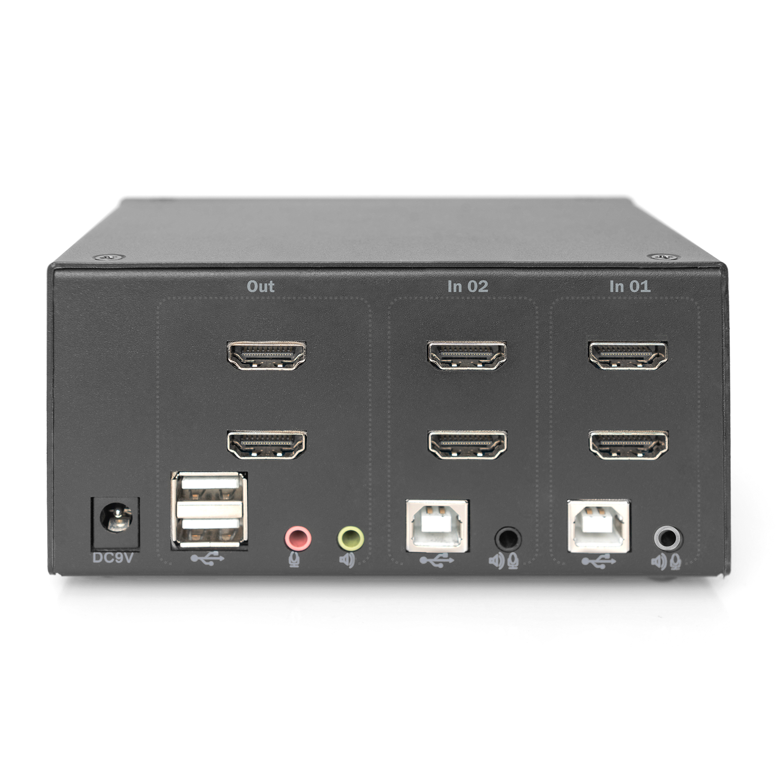 Digitus KVM Switch 2-port Dual Display. 4K HDMI