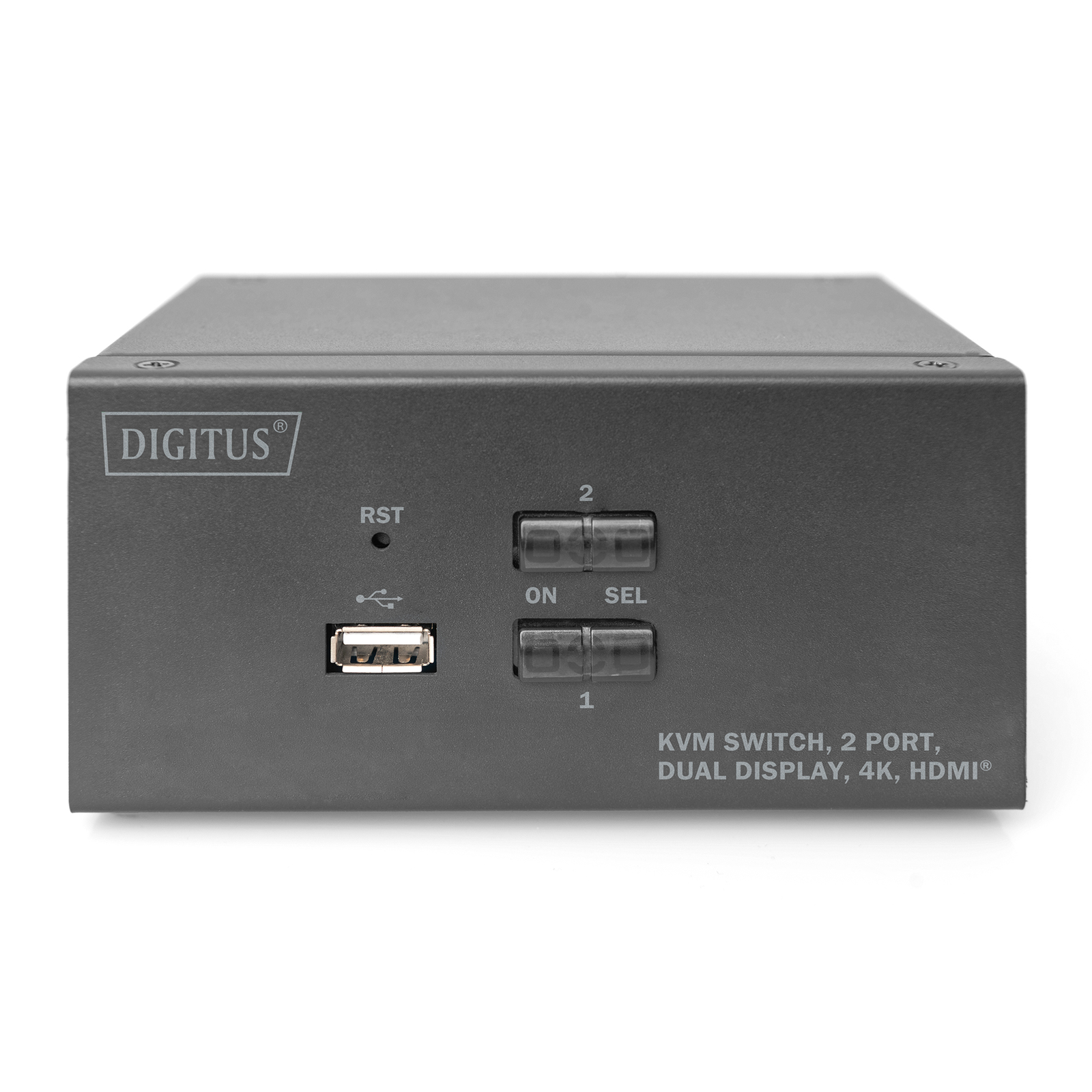 Digitus KVM Switch 2-port Dual Display. 4K HDMI