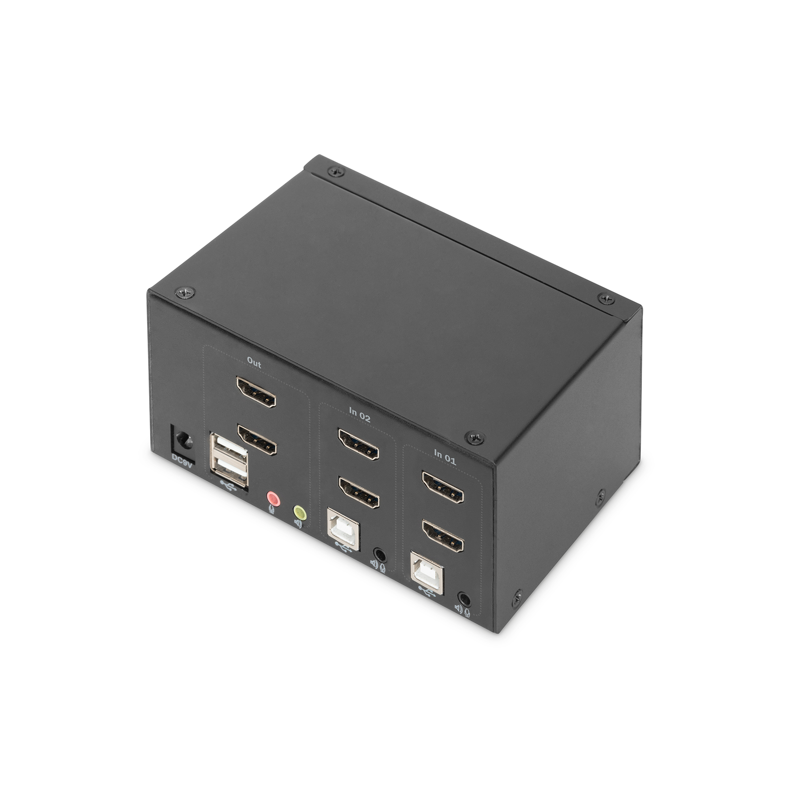 Digitus KVM Switch 2-port Dual Display. 4K HDMI