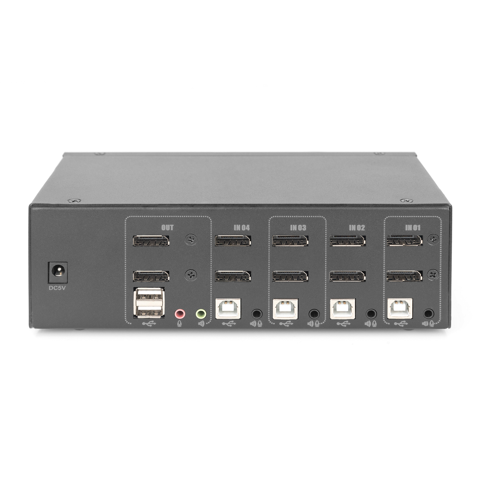 Digitus KVM Switch 4-port Dual Display 4K DisplayPort