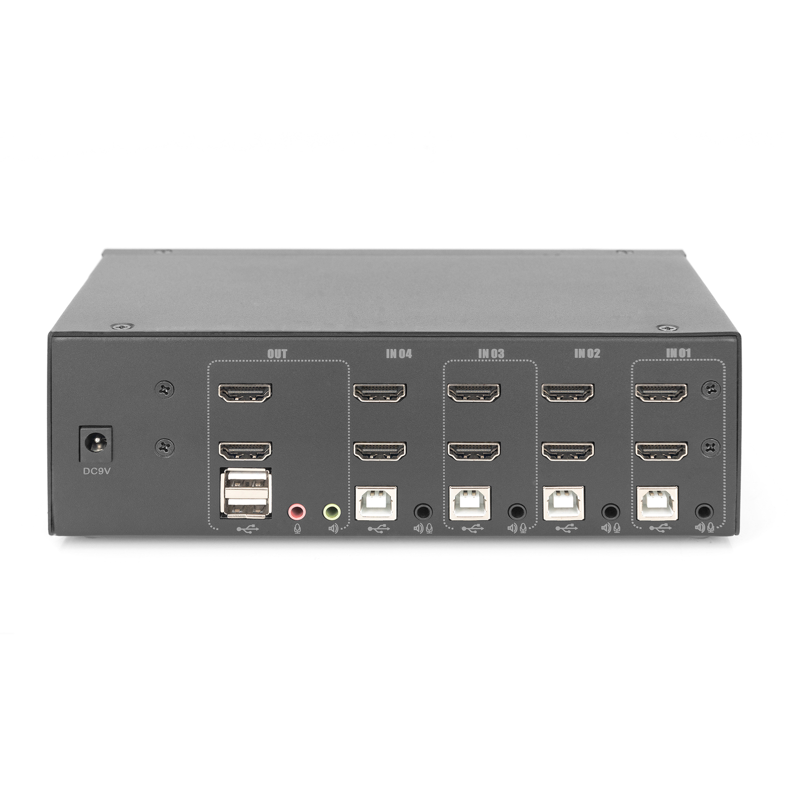 Digitus KVM Switch 4-port Dual Display 4K HDMI