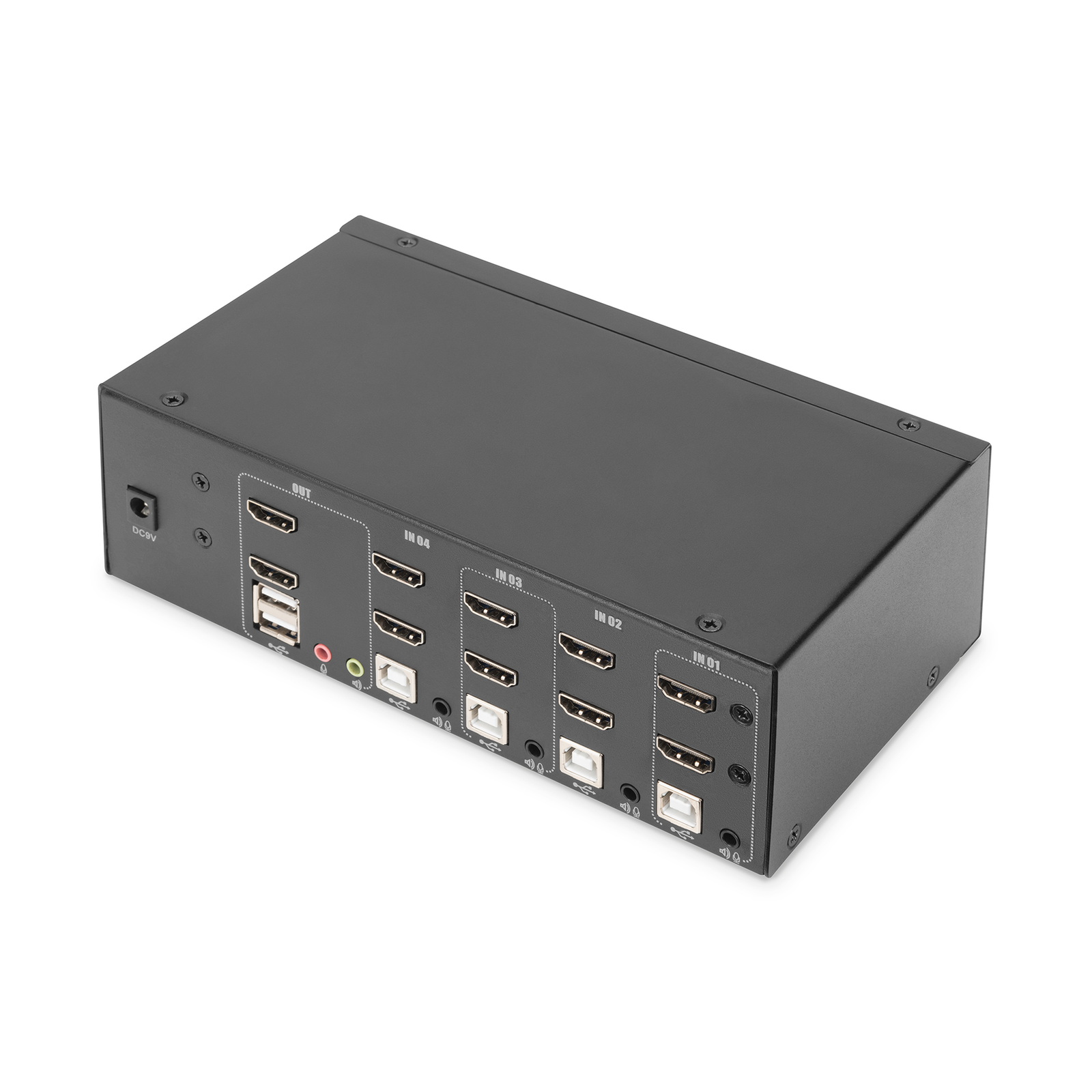 Digitus KVM Switch 4-port Dual Display 4K HDMI