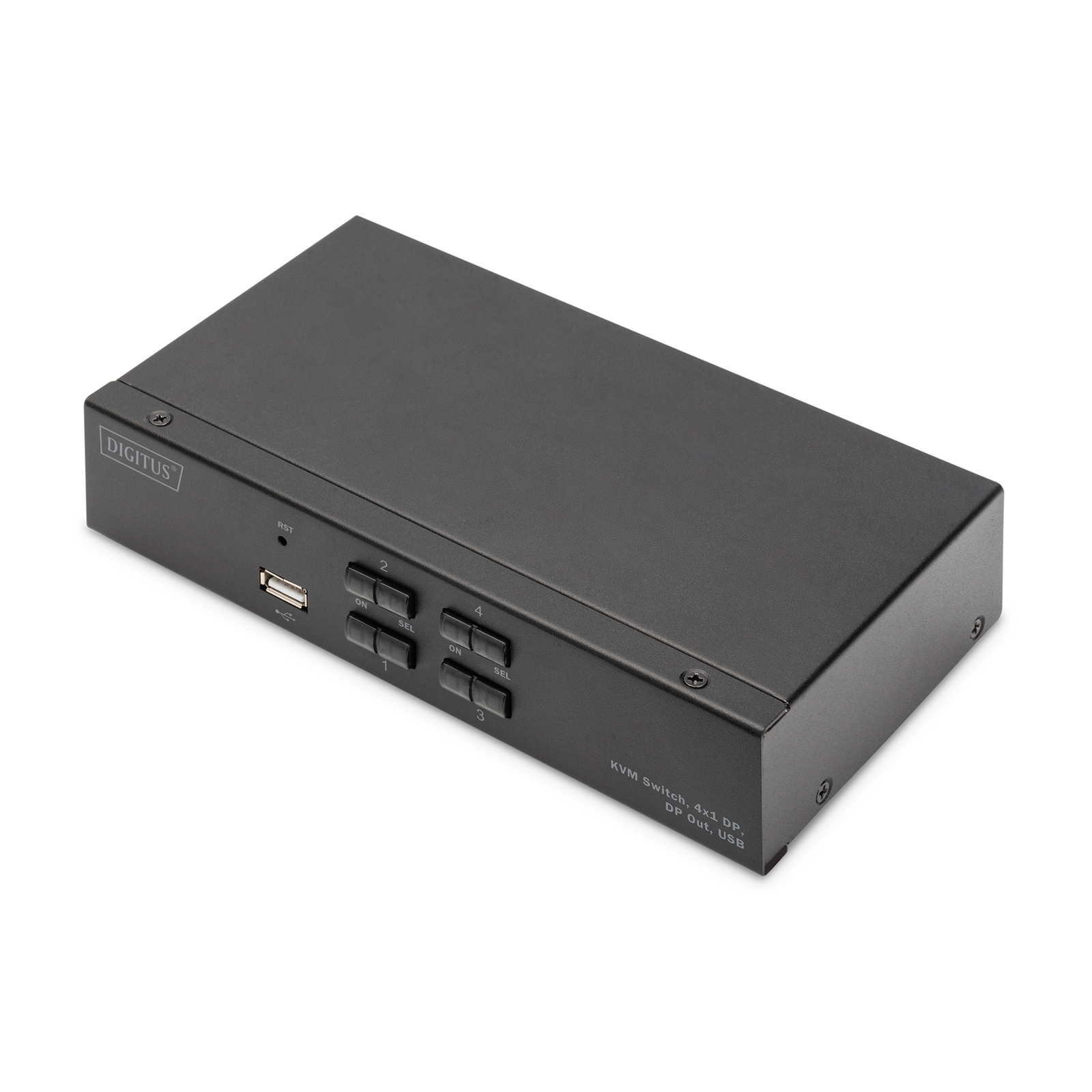 DIGITUS KVM Switch 4K60HZ 4x1 DP in 1x DP USB Out
