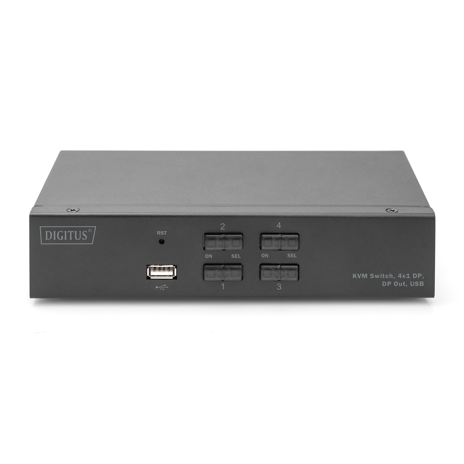 DIGITUS KVM Switch 4K60HZ 4x1 DP in 1x DP USB Out