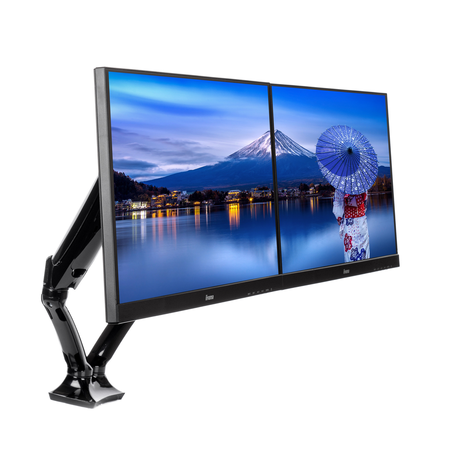 iiyama Desk Mount DS3002C-B1 Dual with Lift 10