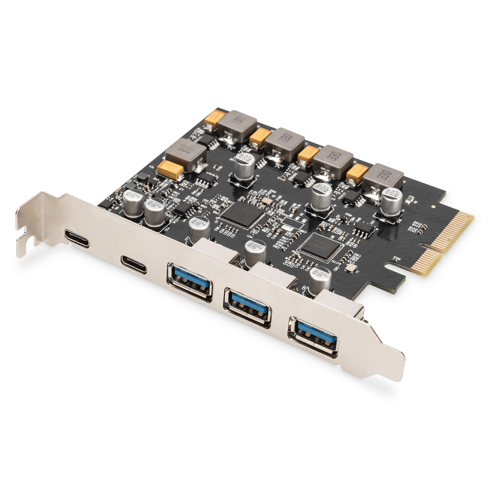 Digitus PCI Express Card USB 3.1 Gen2 2x USB-C 3x USB-A