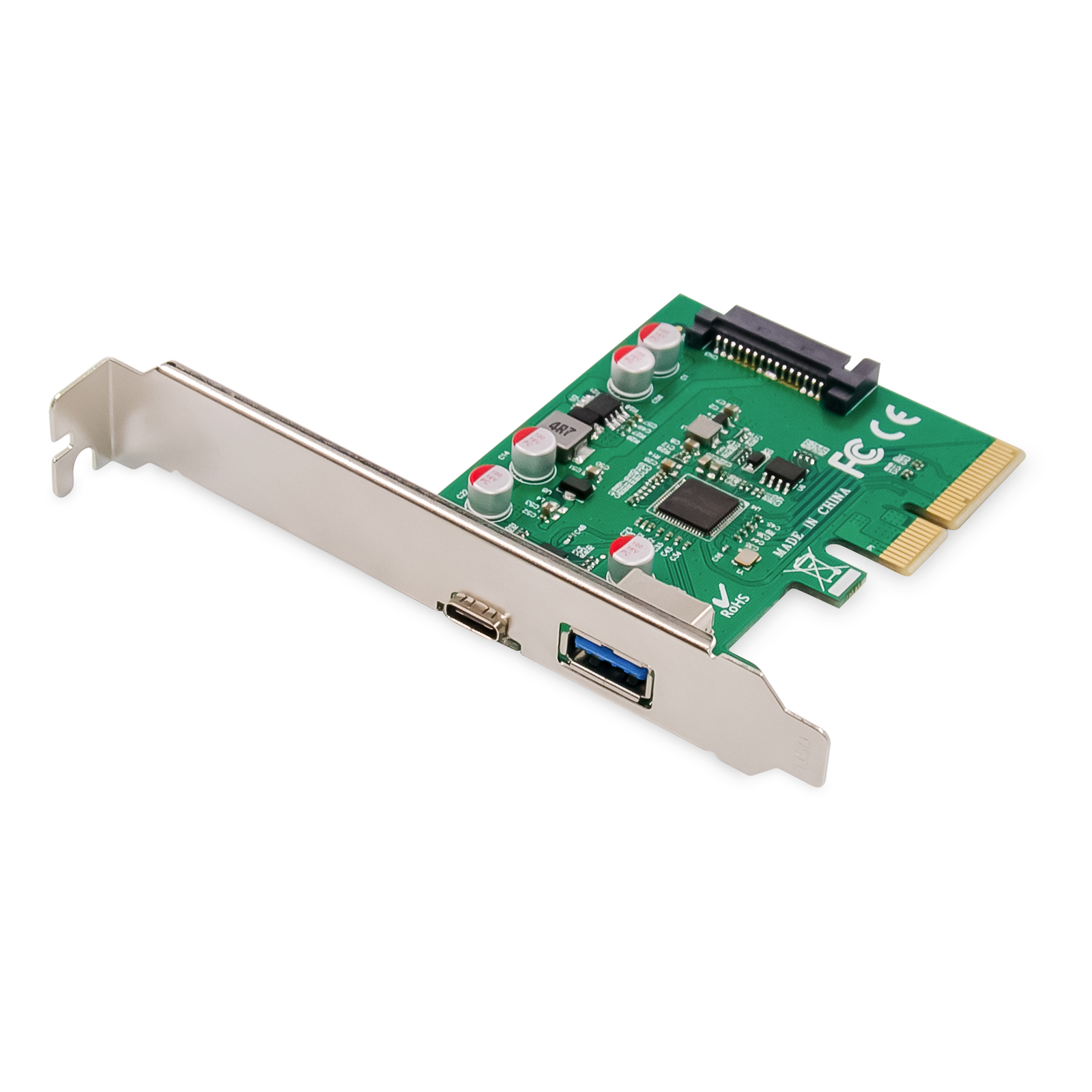 Digitus PCI Expr Card 2x USB 3.1 1 USB-C + USB A