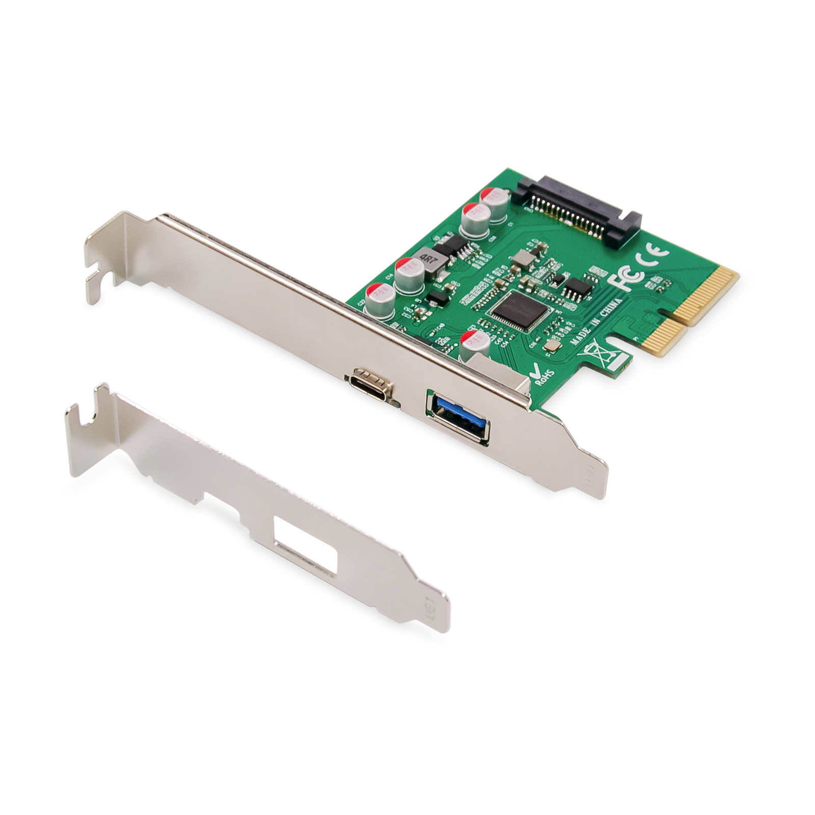 Digitus PCI Expr Card 2x USB 3.1 1 USB-C + USB A