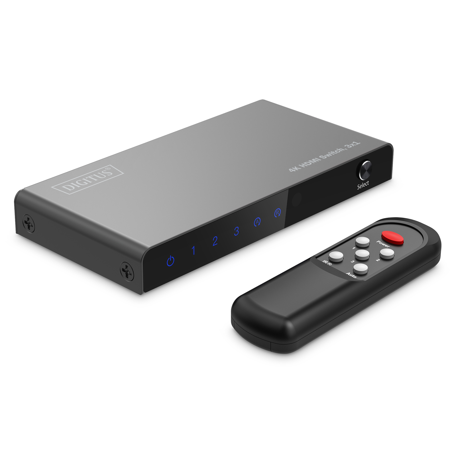 DIGITUS 3x1 HDMI Switch 4K/60Hz HDCP 23