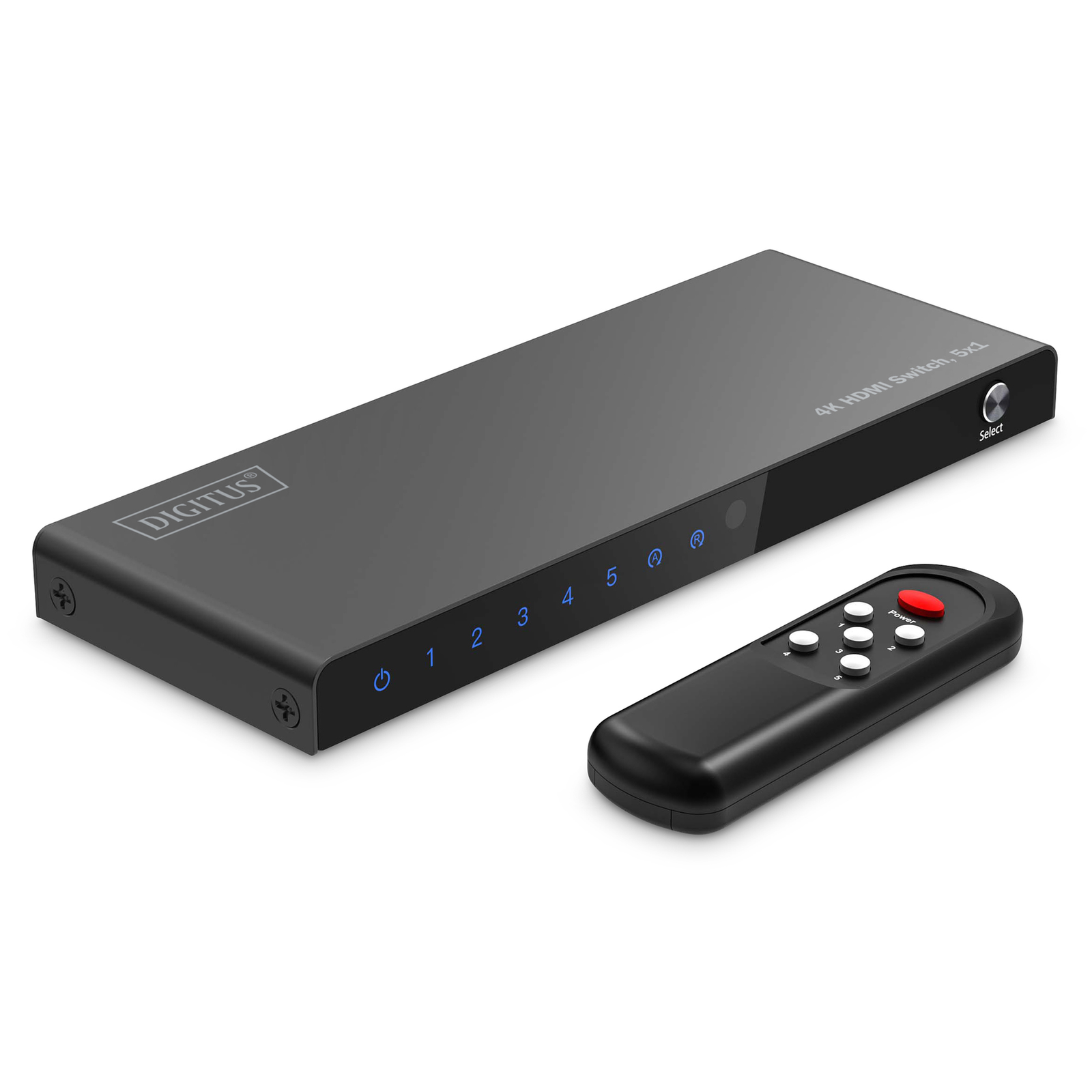 DIGITUS 5x1 HDMI Switch 4K/60Hz HDCP 23