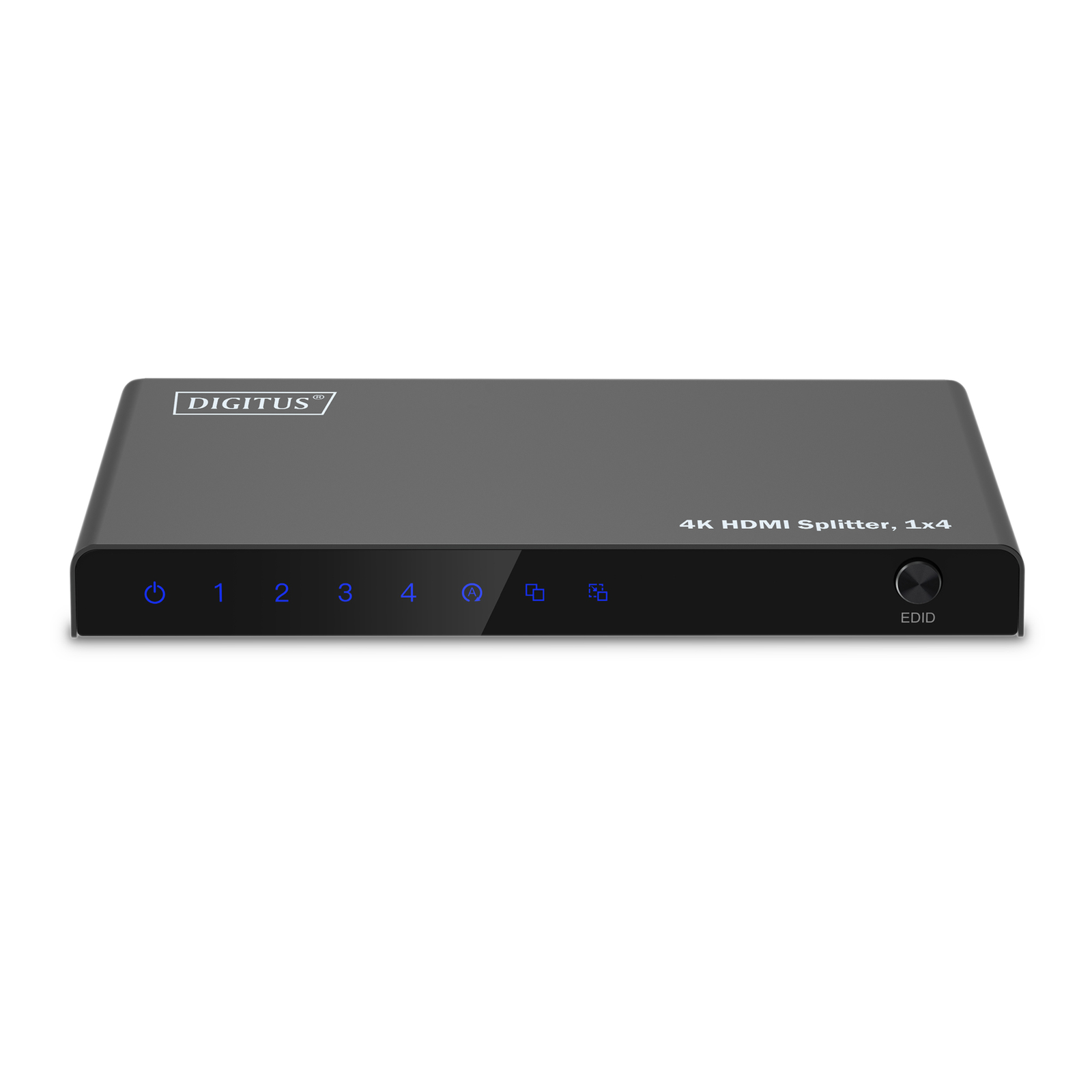 Digitus 4K HDMI Splitter 1x4 HDMI 4x HDMI Micro USB 3840 X 2160 Pixels Black Metal