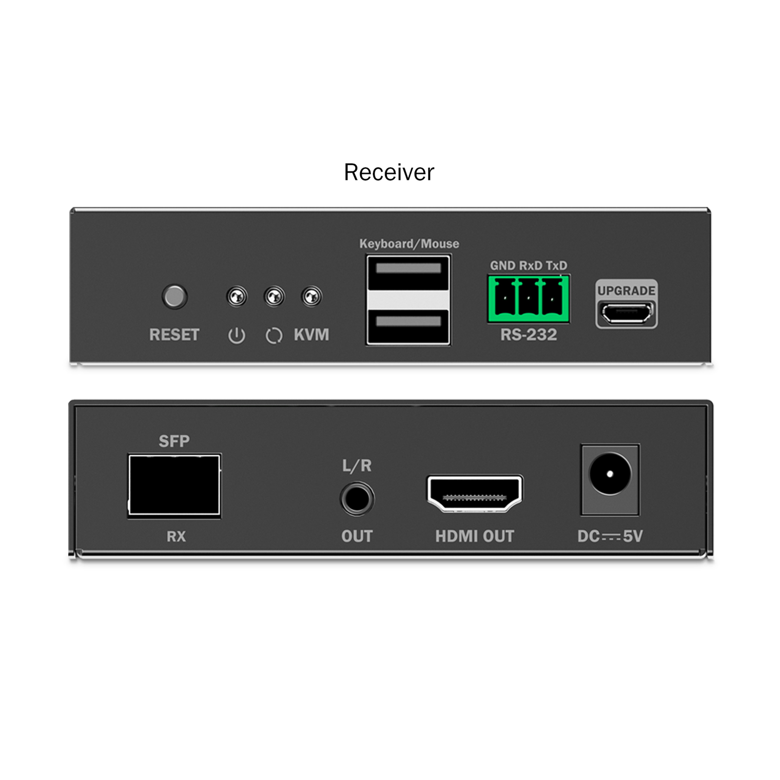 DIGITUS HDMI Fibre KVM IP Extender Set 4K/60Hz Cable/adapter Set Digital/display/video