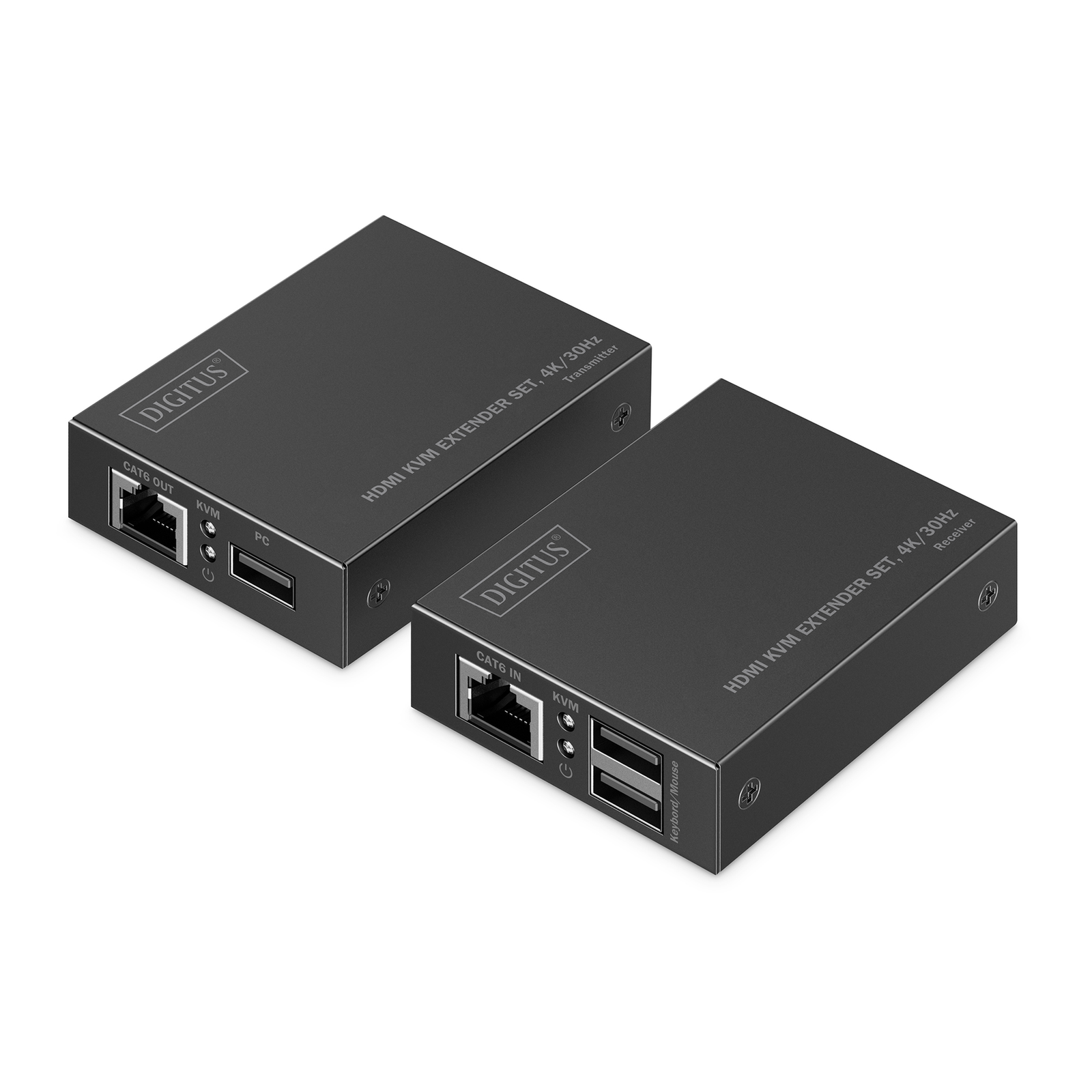 DIGITUS HDMI KVM Extender Set 4K/30Hz Cable/Adapter Set Digital/Display/Video