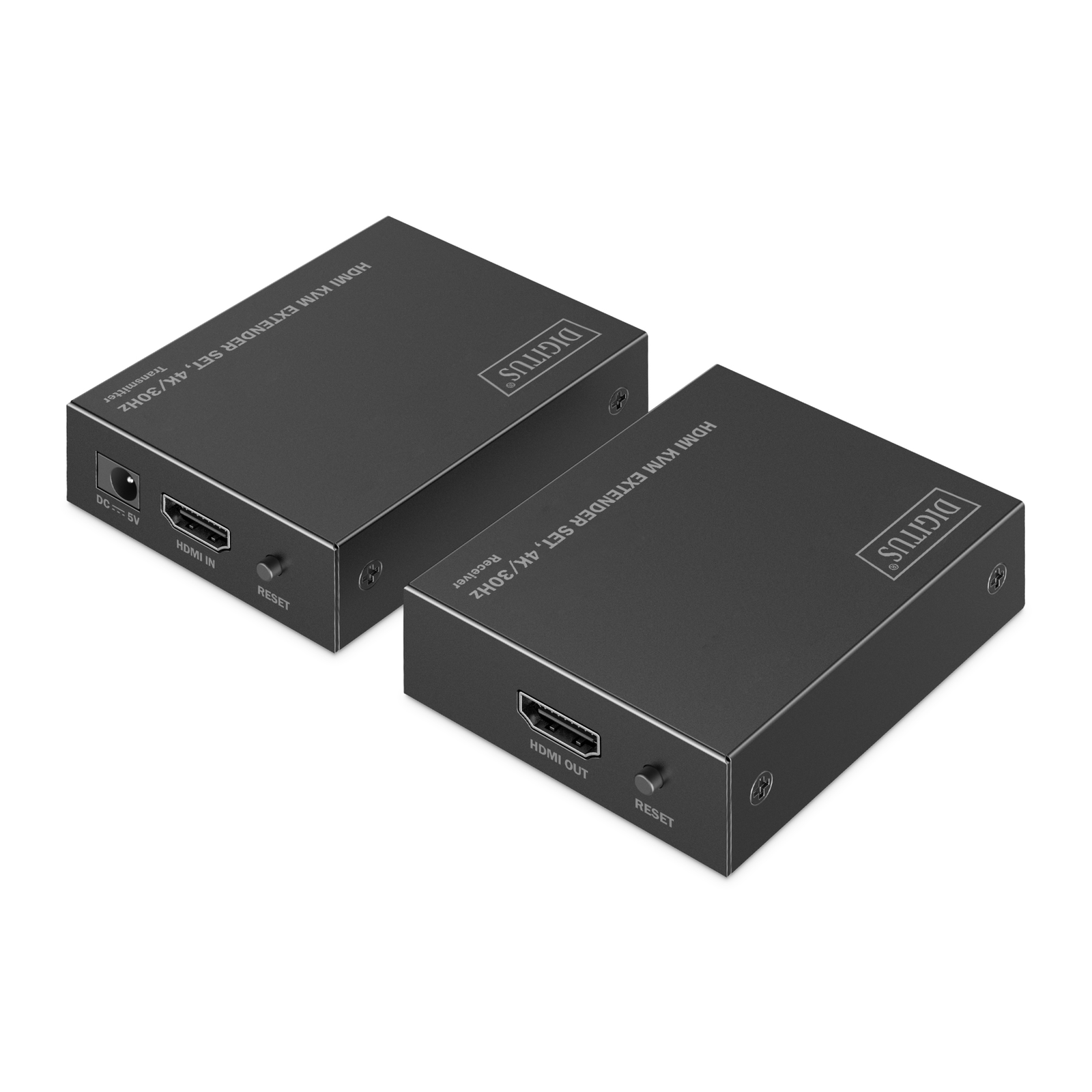 DIGITUS HDMI KVM Extender Set 4K/30Hz Cable/Adapter Set Digital/Display/Video