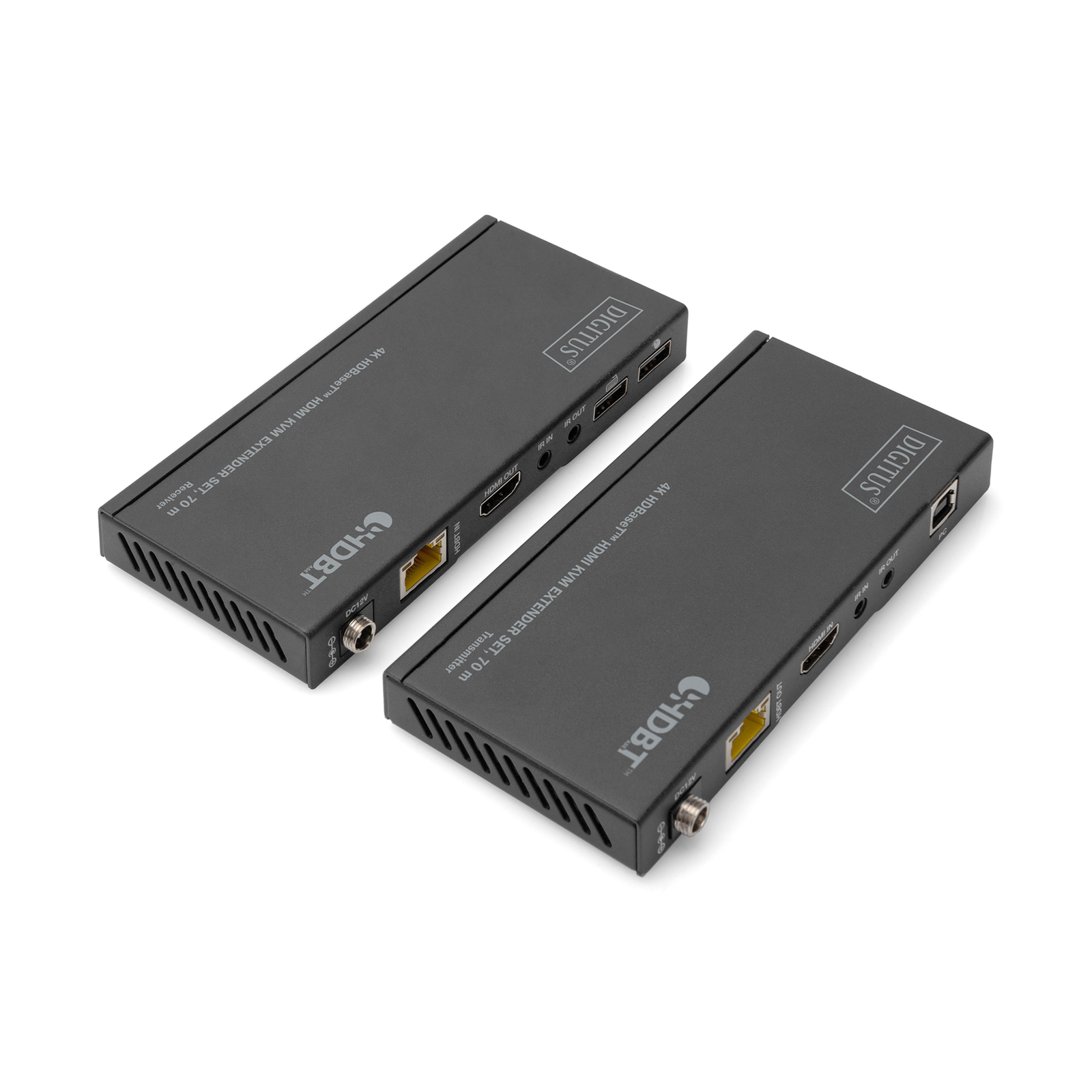 Digitus 4K HDBaseT 1x4 HDMI KVM Extender Set 70m
