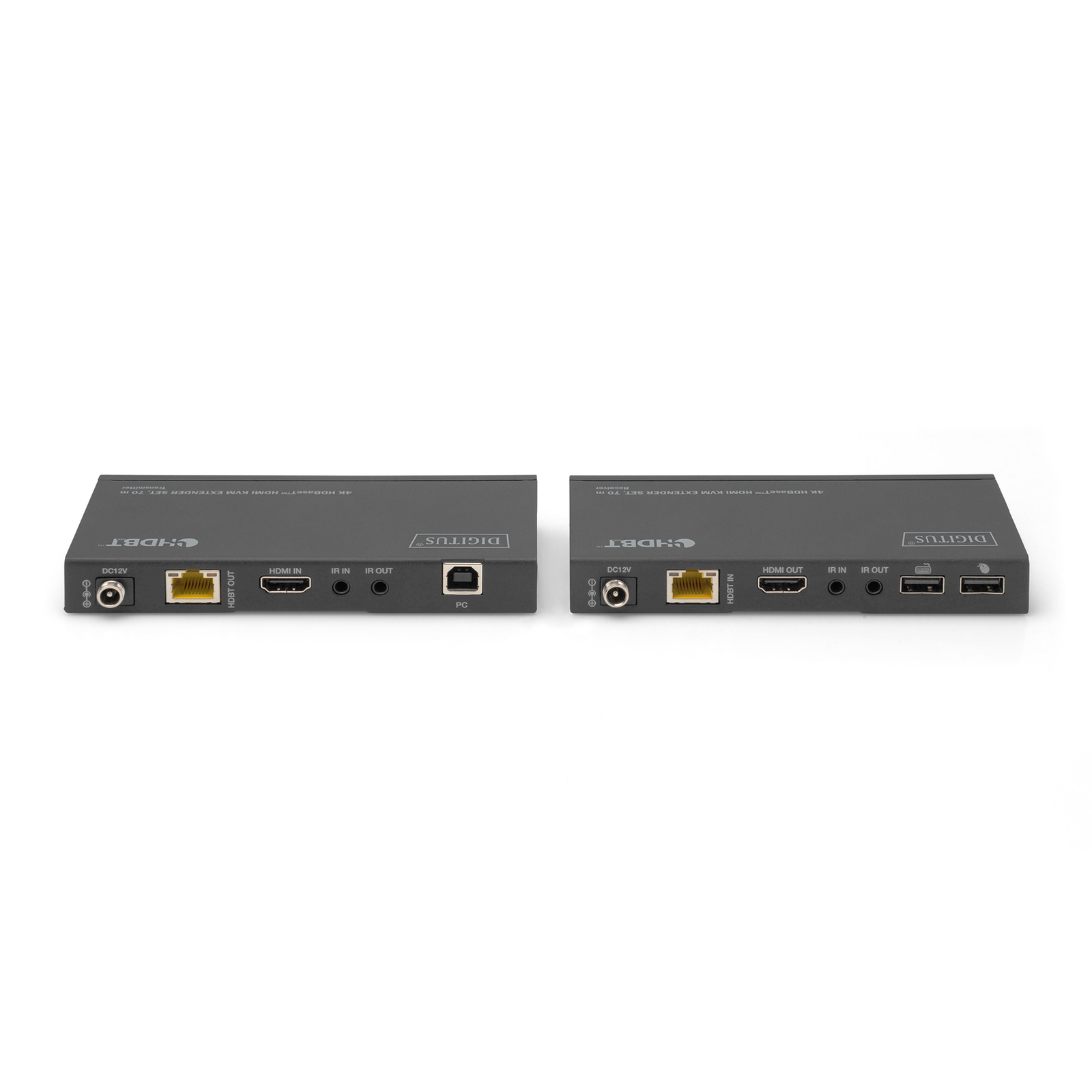 Digitus 4K HDBaseT 1x4 HDMI KVM Extender Set 70m