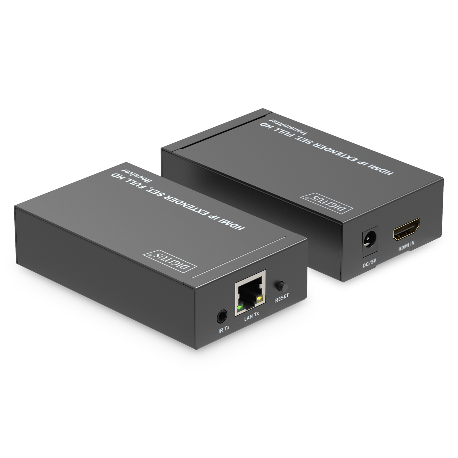 Digitus HDMI IP Extender Set HDMI 120m Full HD Black