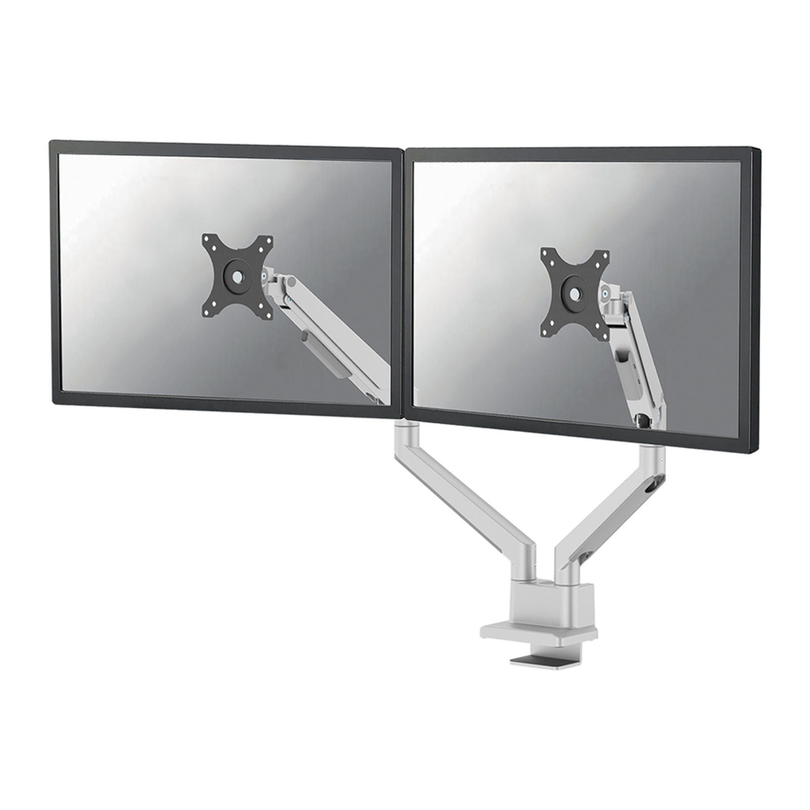 Neomounts S Table Mount Duo 100x100 9kg-17-32inch-silver-fully Movable