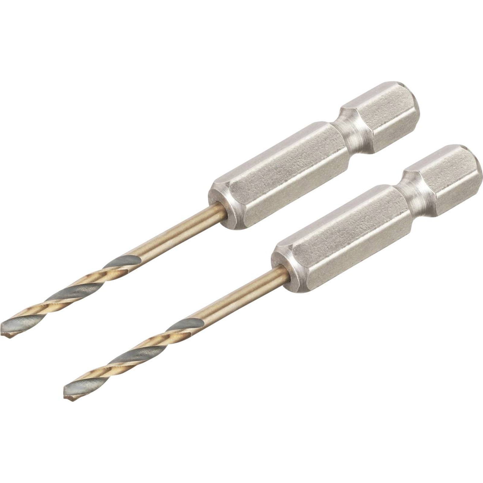 DEWALT HSS-G Metal Twist Drill Bits 2 Pieces 2.5mm Total Length 60mm Corrosion-predected Hexagonal