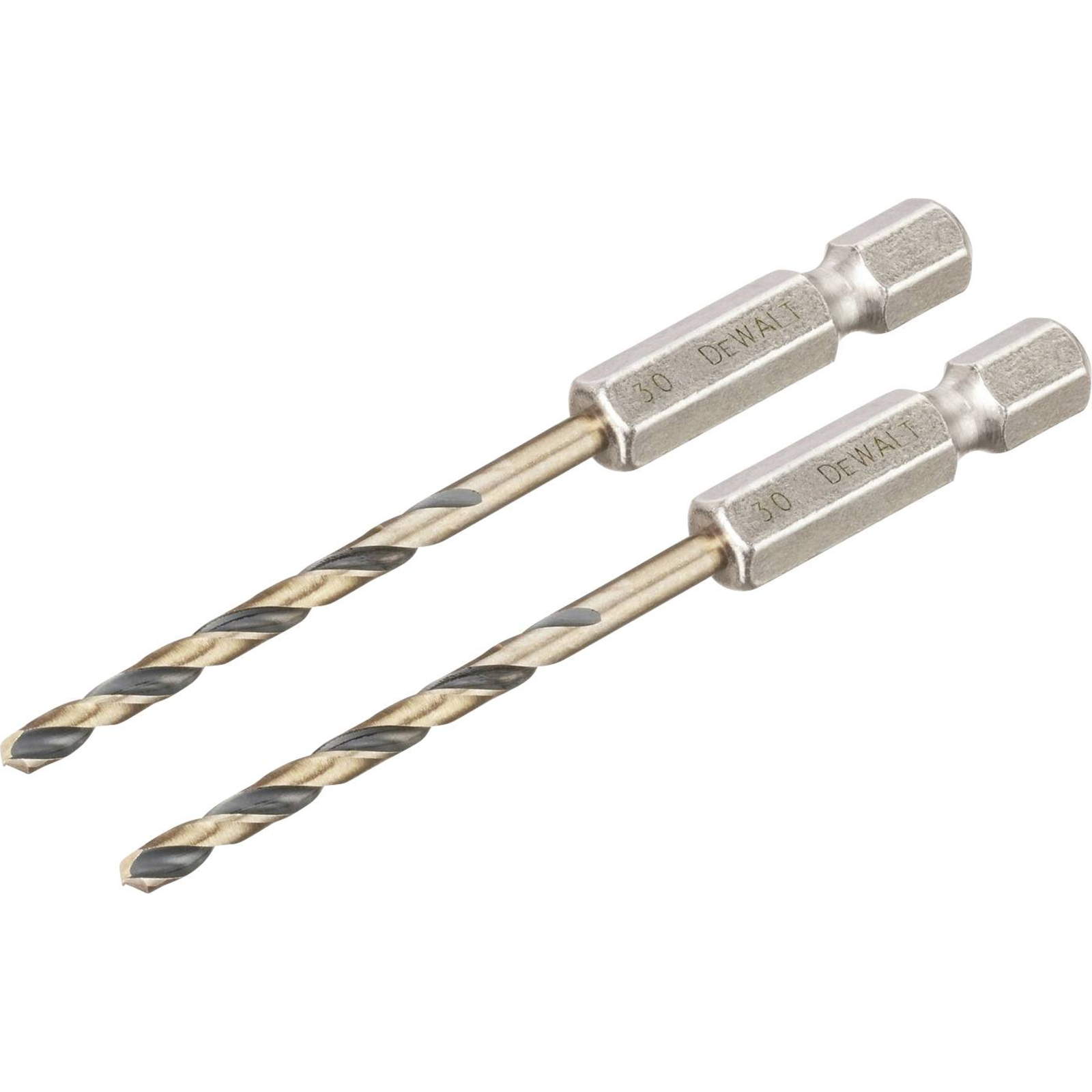 DEWALT HSS-G Metal Twist Drill Bits 2 Pieces 3mm Total Length 72mm Corrosion-predected Hexagonal
