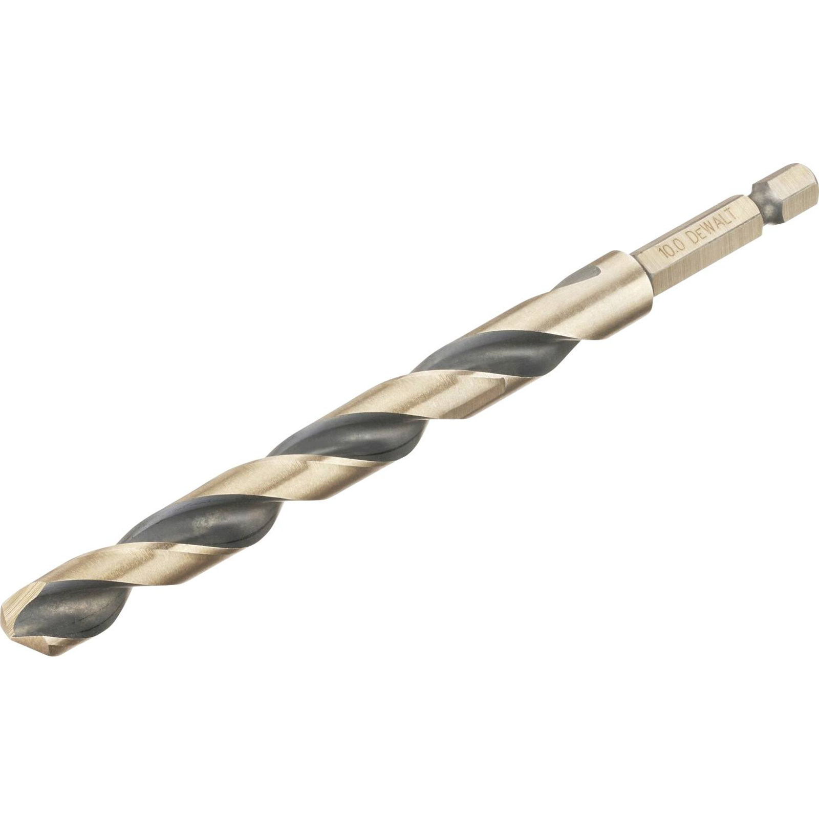 Dewalt HSS-G Metal Twist Drill 1 Piece 10mm Total Length 138mm Corrosion-predected Hexagon Pc